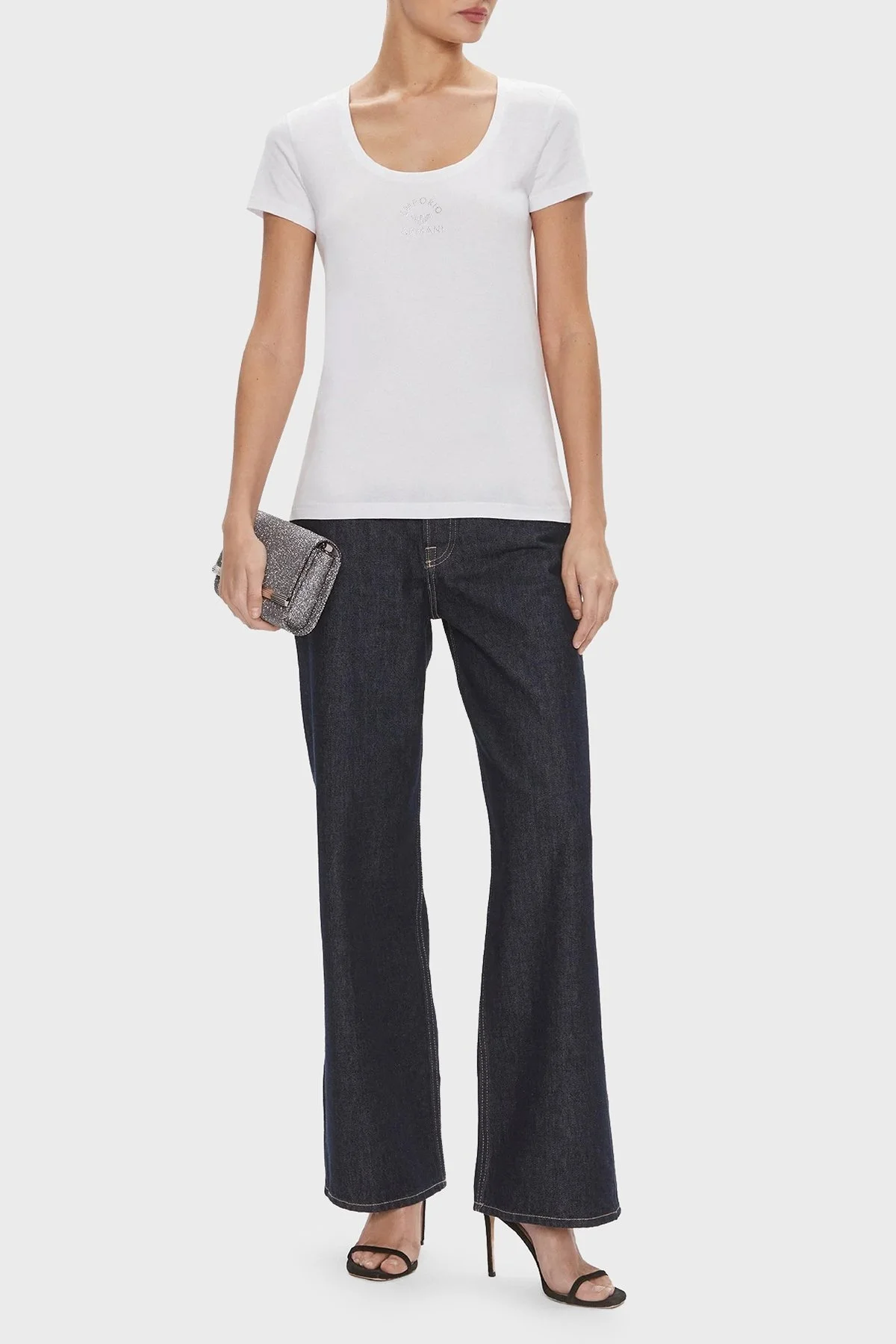 Emporio Armani Streç Pamuklu Regular Fit Bisiklet Yaka Bayan T Shirt 633774 R2230 0010 BEYAZ - 7