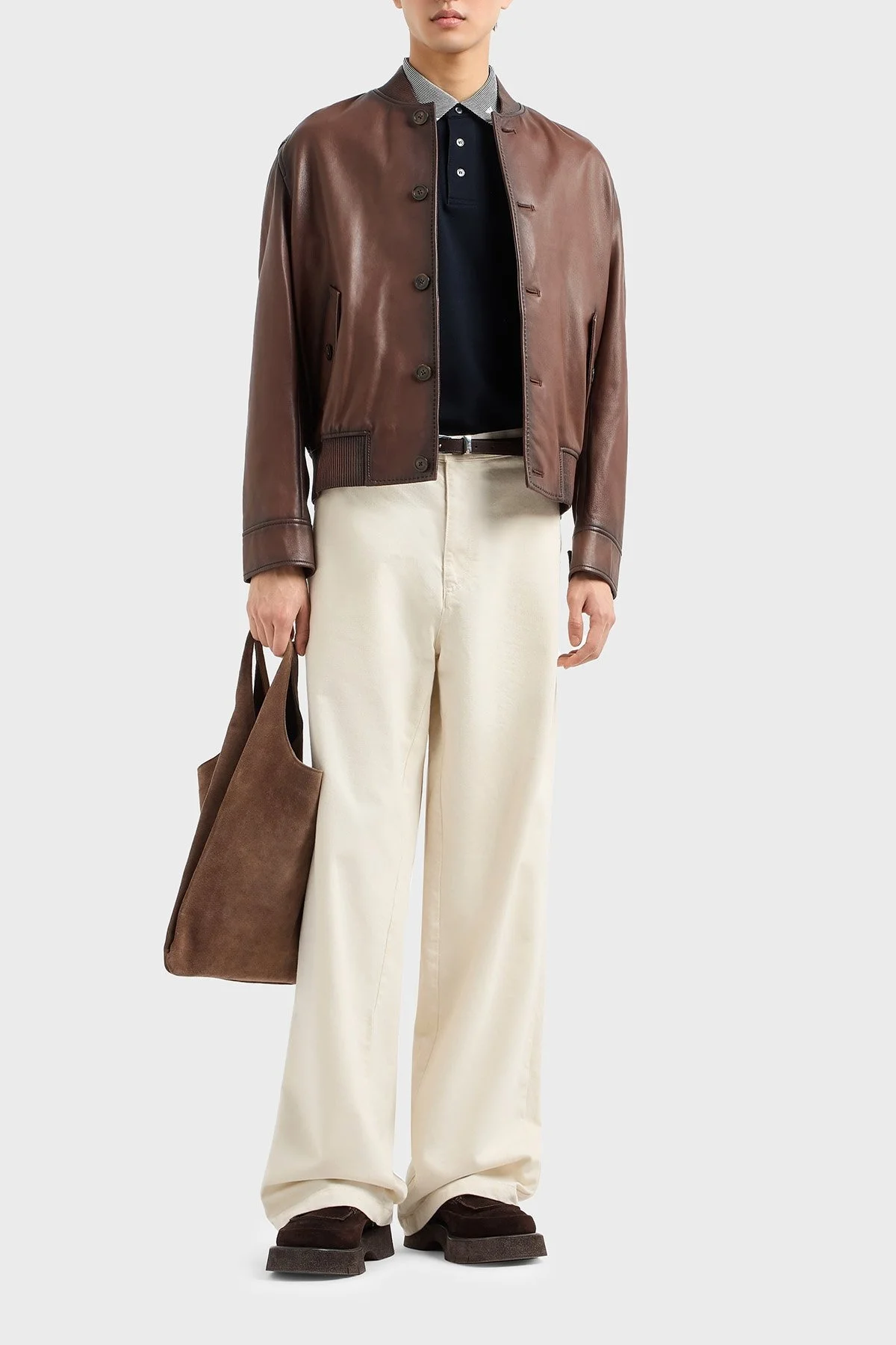 Emporio Armani Streç Pamuklu Regular Fit Düğmeli Erkek Polo Yaka T Shirt EM000852 AF12955 FB273 LACİVERT - 2