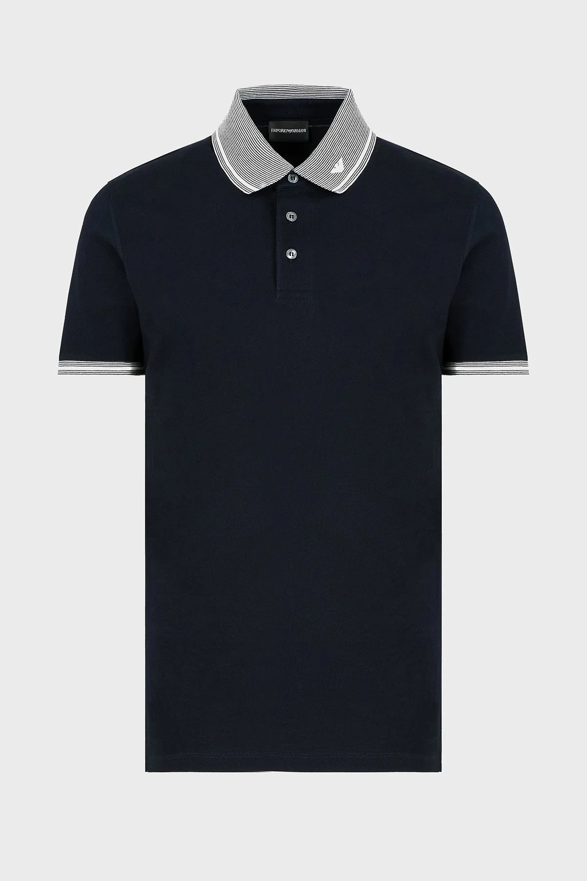 Emporio Armani Streç Pamuklu Regular Fit Düğmeli Erkek Polo Yaka T Shirt EM000852 AF12955 FB273 LACİVERT - 5