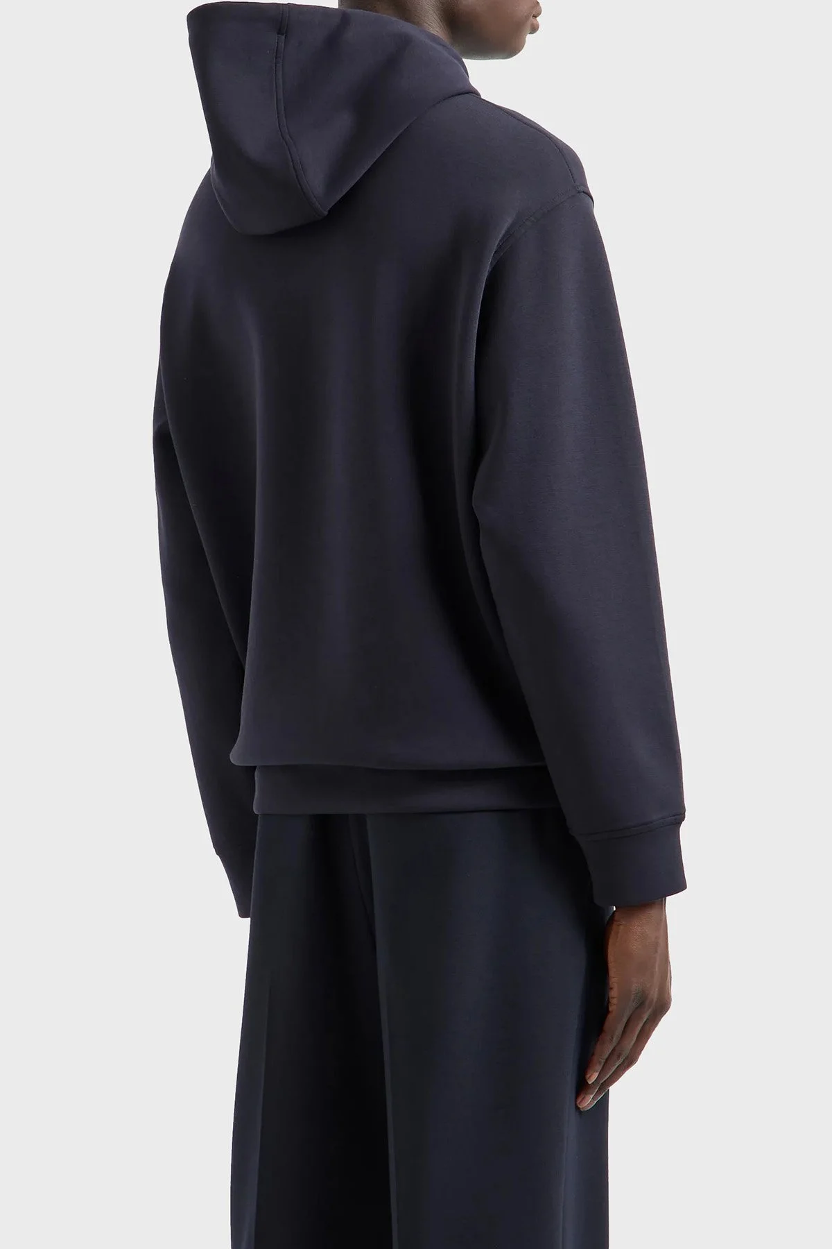 Emporio Armani Streç Pamuklu Regular Fit Kapüşonlu Erkek Sweat 6D1M94 1JHSZ 0950 LACİVERT - 3