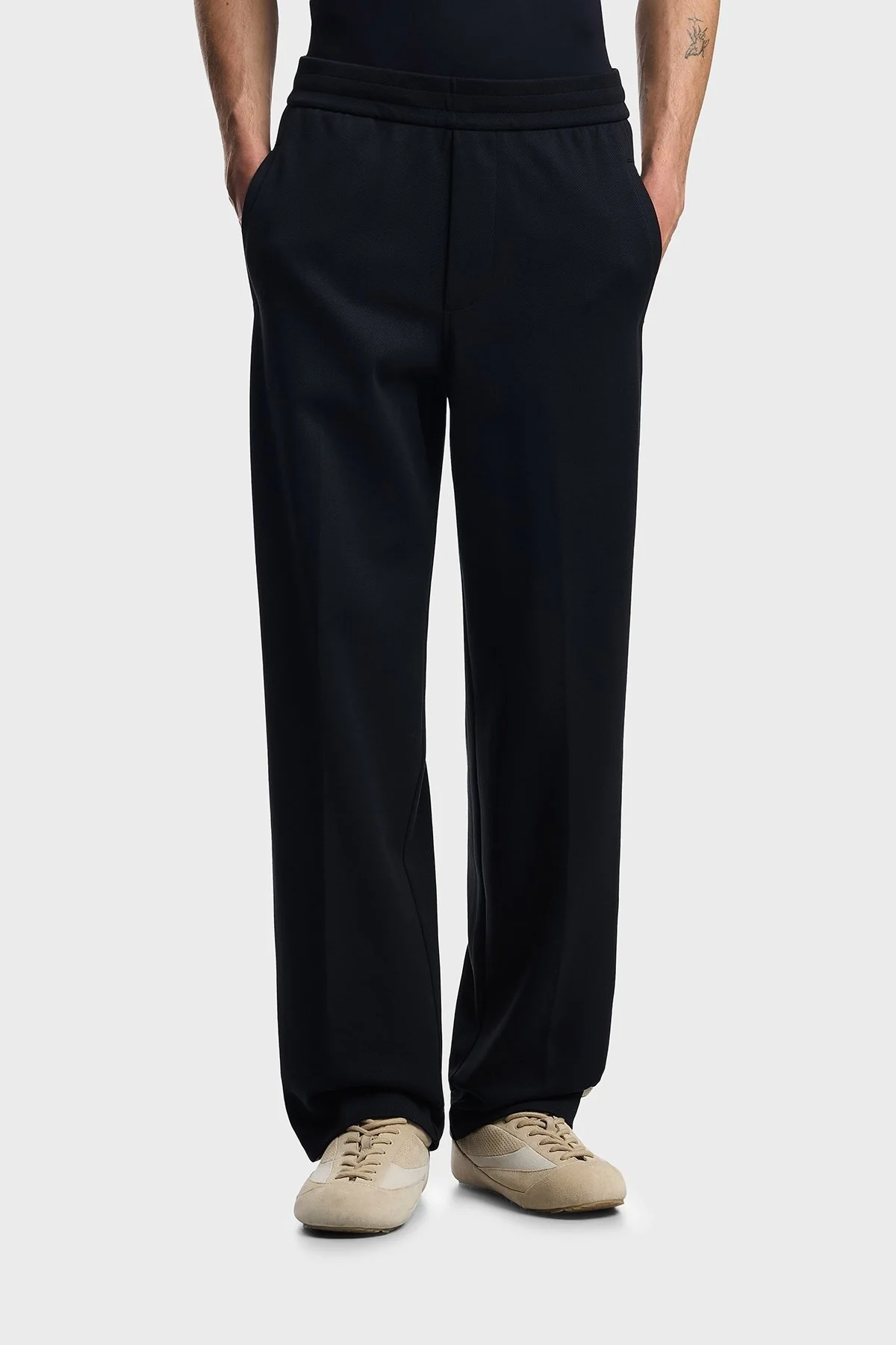 Emporio Armani Streç Pamuklu Regular Fit Normal Bel Bol Paça Jogger Erkek Pantolon EM002873 AF13488 UB118 LACİVERT - 1