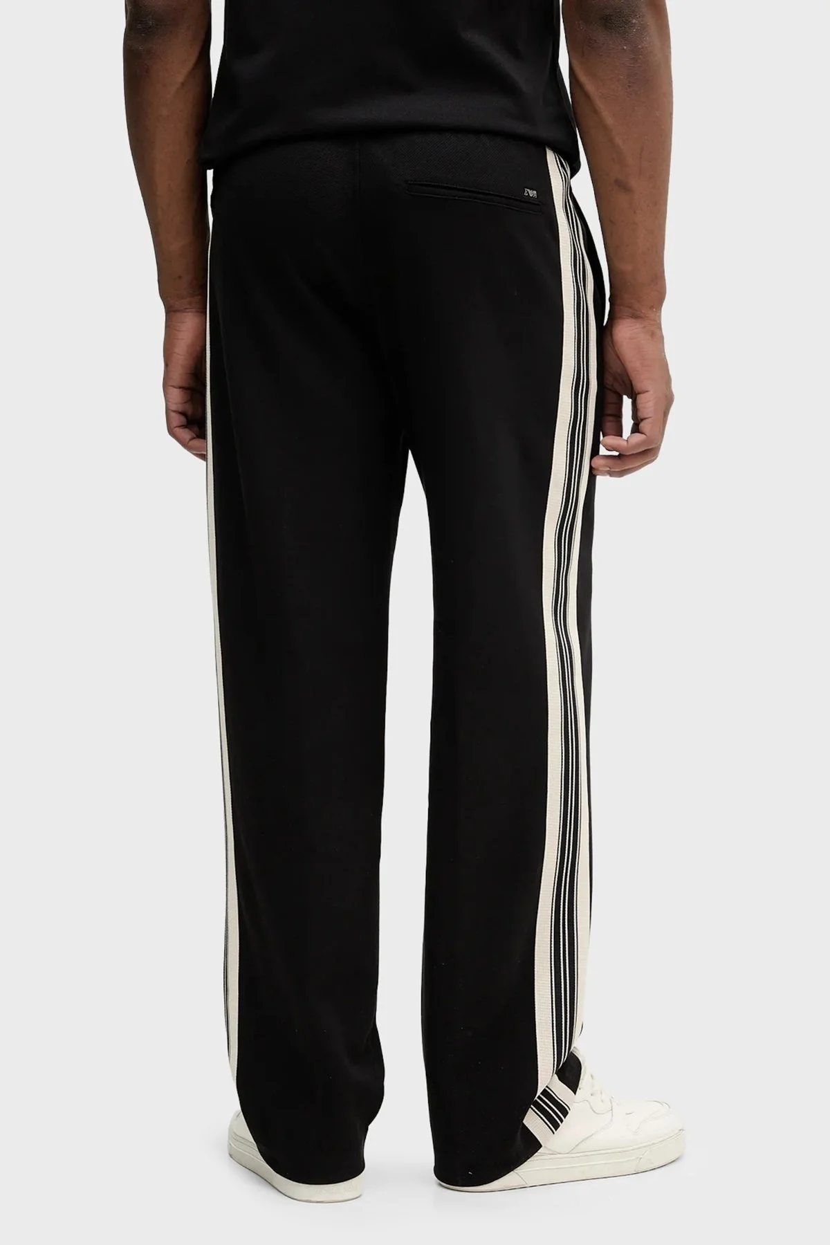 Emporio Armani Streç Pamuklu Regular Fit Normal Bel Bol Paça Jogger Erkek Pantolon EM002873 AF13488 UC001 SİYAH - 3