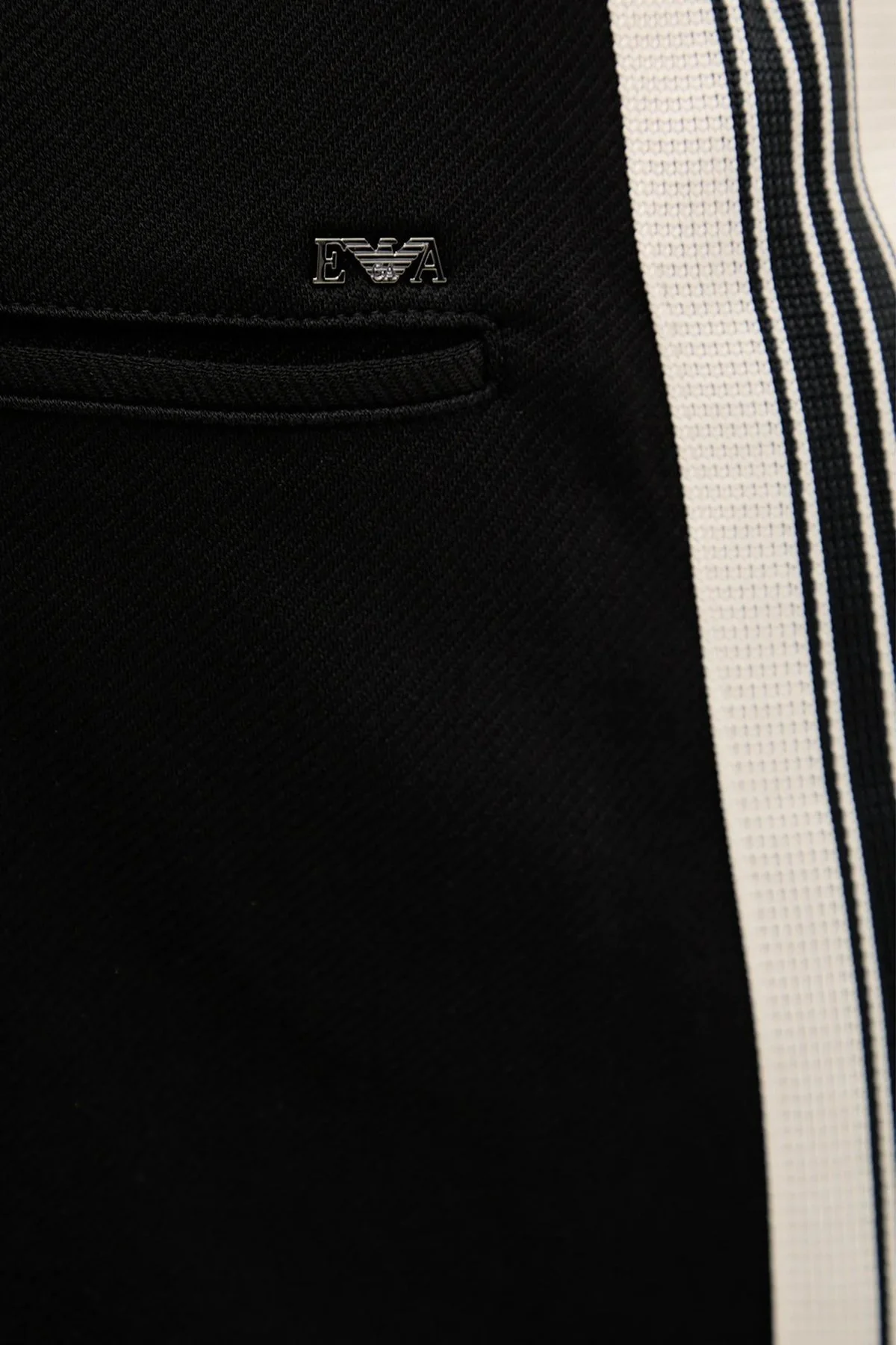 Emporio Armani Streç Pamuklu Regular Fit Normal Bel Bol Paça Jogger Erkek Pantolon EM002873 AF13488 UC001 SİYAH - 4