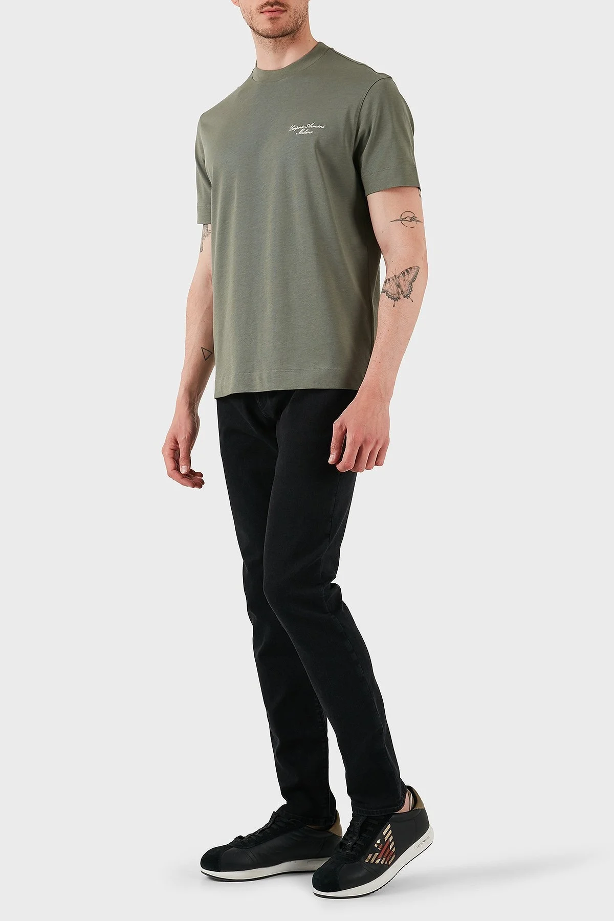 Emporio Armani Streç Pamuklu Regular Fit Normal Bel Düz Paça Jeans Erkek Kot Pantolon EM000121 AF14119 M8001 GRİ - 7