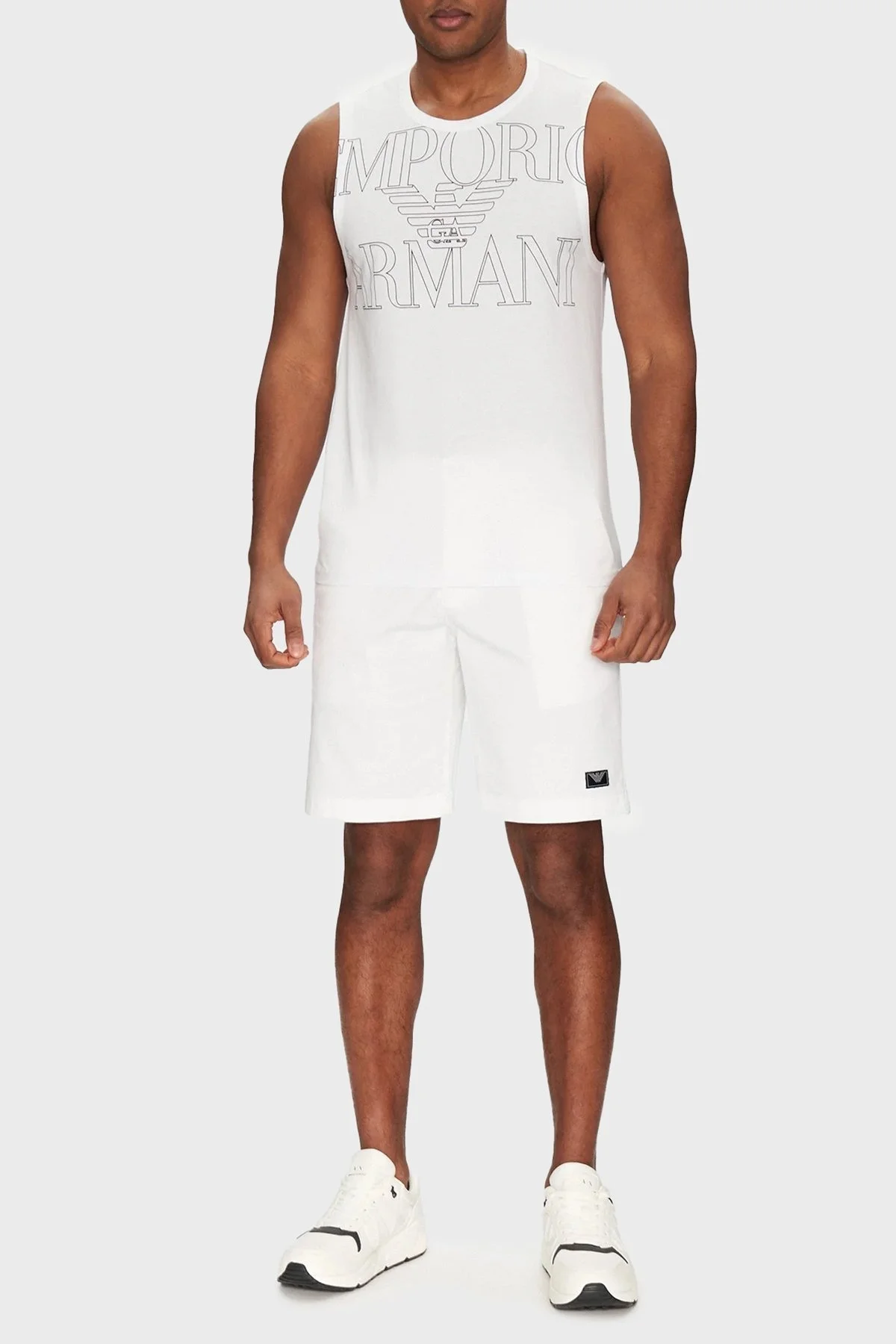 Emporio Armani Streç Pamuklu Regular Fit Normal Bel Erkek Short EM000591 AF12336 U0002 BEYAZ - 3