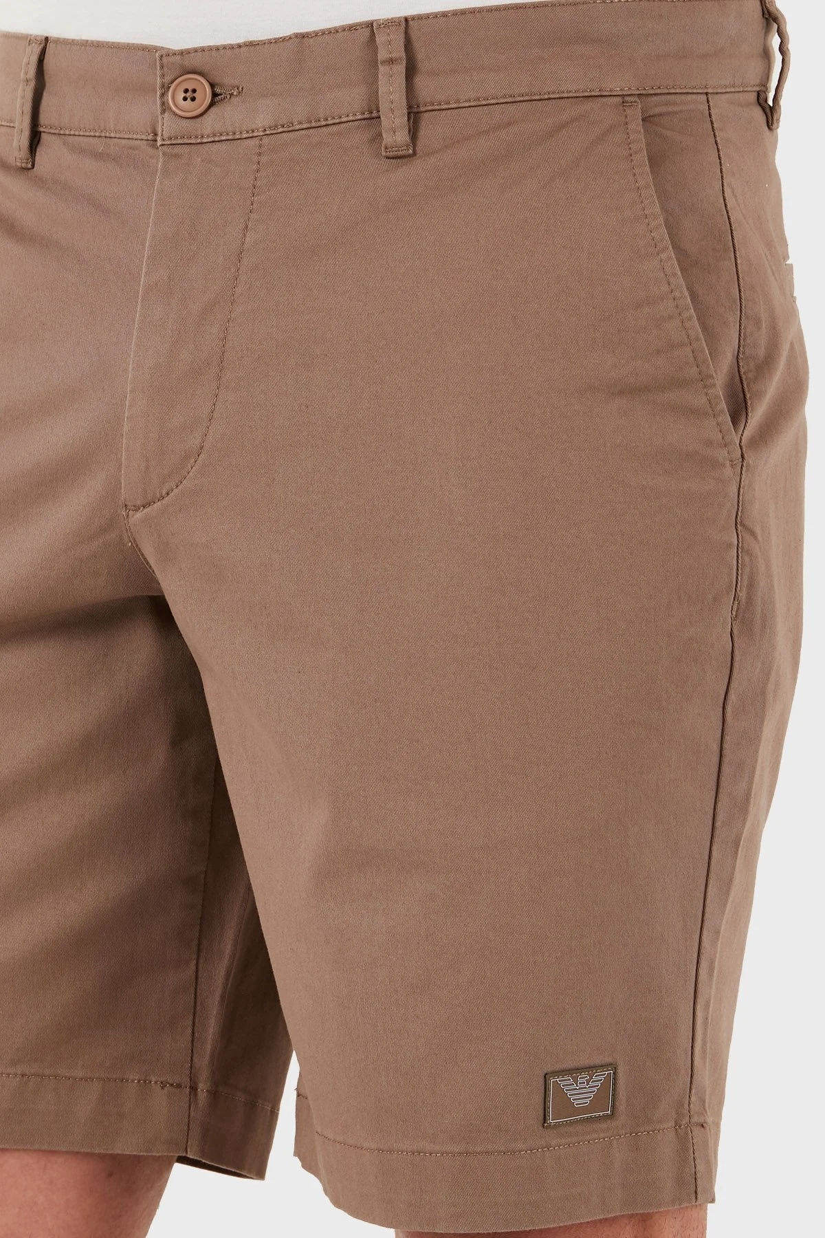 Emporio Armani Streç Pamuklu Regular Fit Normal Bel Erkek Short EM000591 AF12336 U6189 TOPRAK - 11