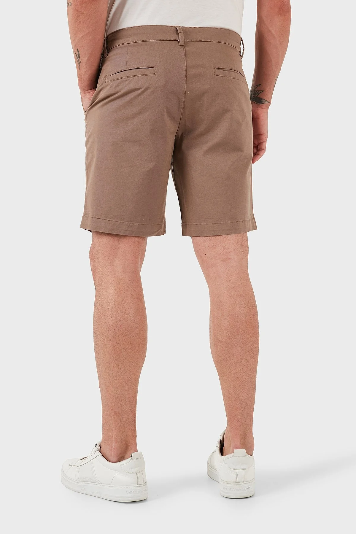 Emporio Armani Streç Pamuklu Regular Fit Normal Bel Erkek Short EM000591 AF12336 U6189 TOPRAK - 12