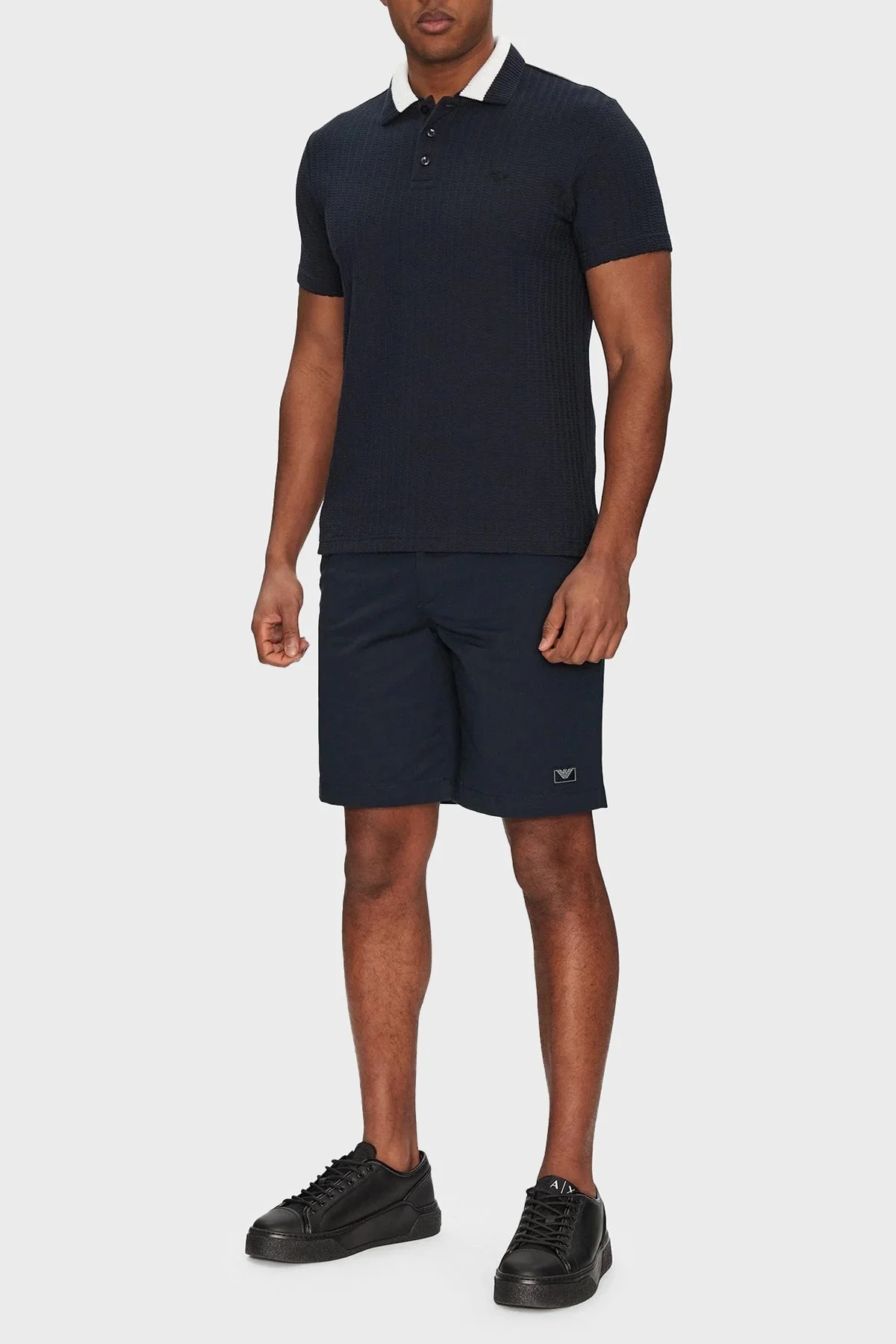 Emporio Armani Streç Pamuklu Regular Fit Normal Bel Erkek Short EM000591 AF12336 UB102 LACİVERT - 7