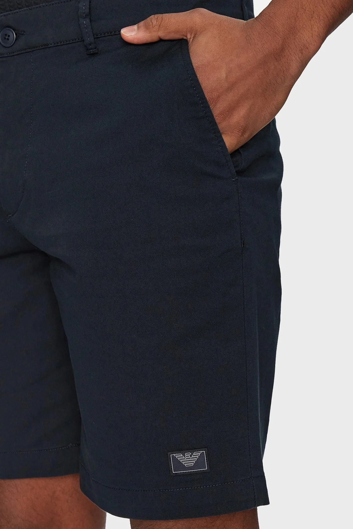 Emporio Armani Streç Pamuklu Regular Fit Normal Bel Erkek Short EM000591 AF12336 UB102 LACİVERT - 9