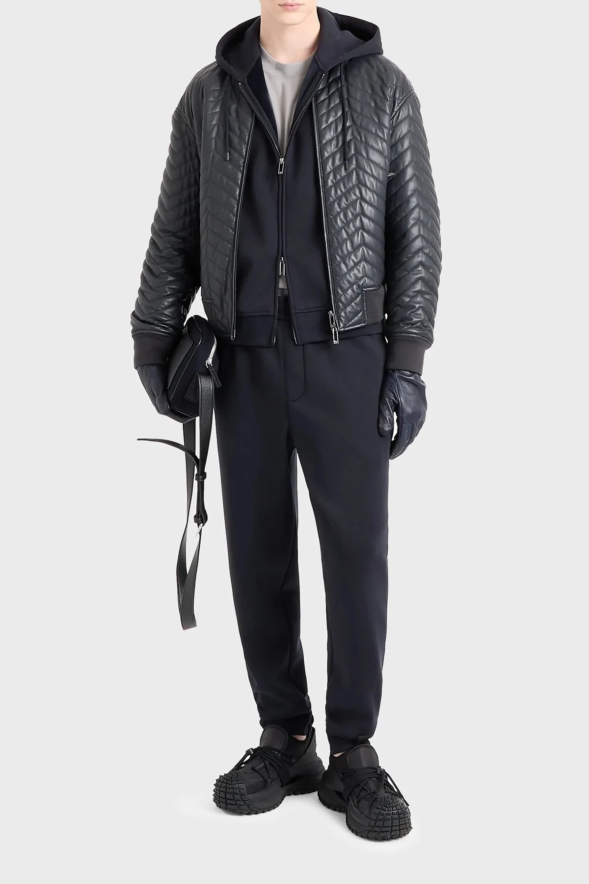 Emporio Armani Streç Pamuklu Regular Fit Polarlı Erkek Sweat 6D1M90 1JOTZ 0920 LACİVERT - 3