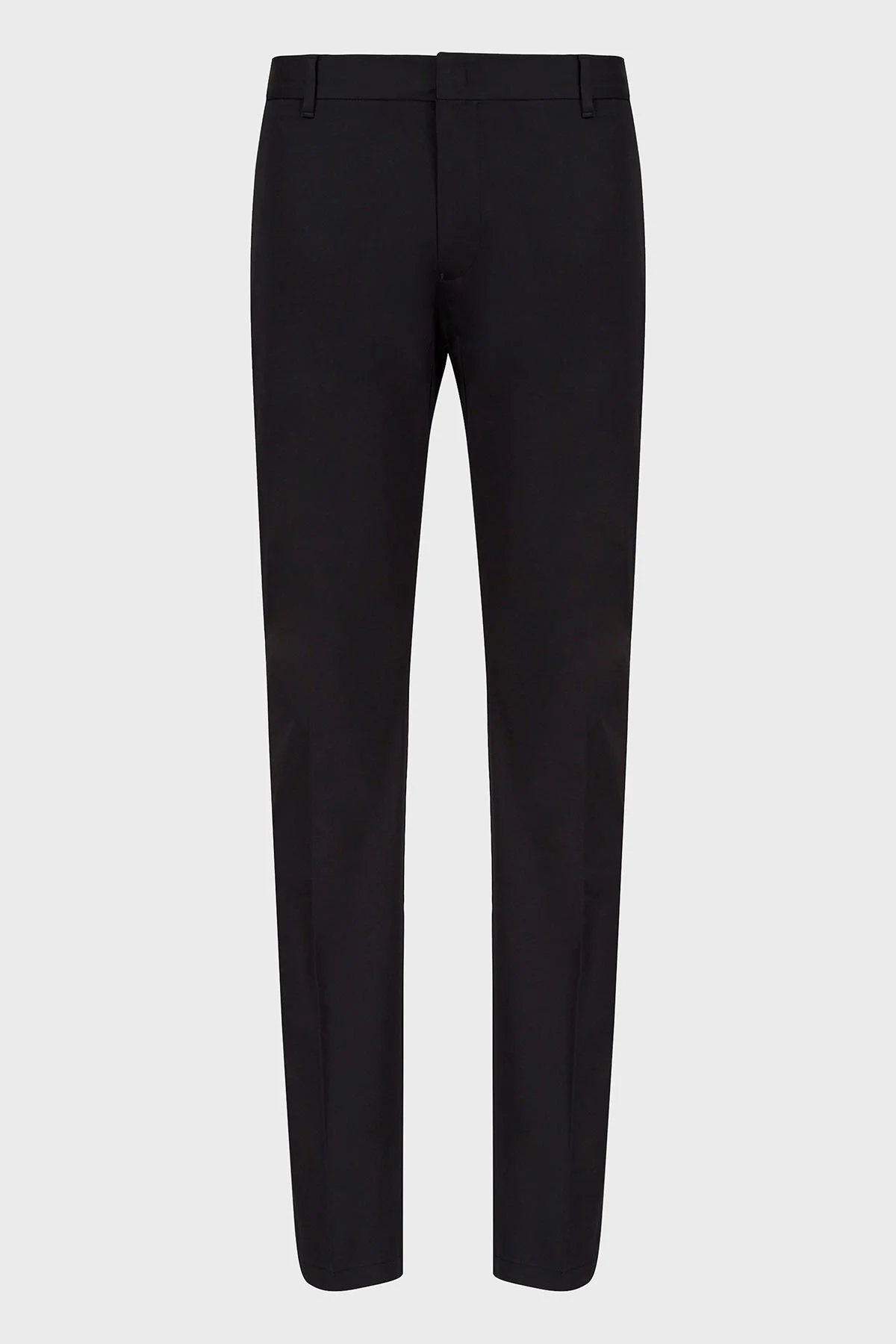 Emporio Armani Streç Pamuklu Regular Fit Yüksek Bel Düz Paça Kumaş Erkek Pantolon 8N1P15 1NJ7Z 0999 SİYAH - 12