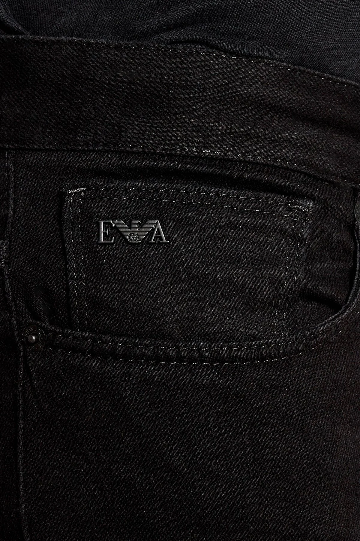 Emporio Armani Streç Pamuklu Skinny Fit Jeans Erkek Kot Pantolon 6D1J06 1D96Z 0005 SİYAH - 10