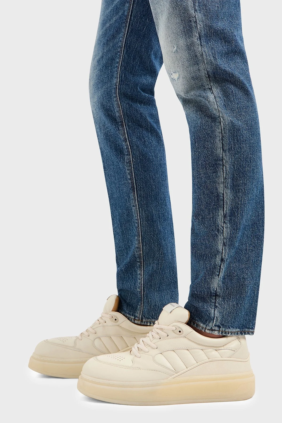 Emporio Armani Streç Pamuklu Slim Fit Düşük Bel Dar Paça Jeans Erkek Kot Pantolon EM000121 AF13281 MB002 LACİVERT - 10