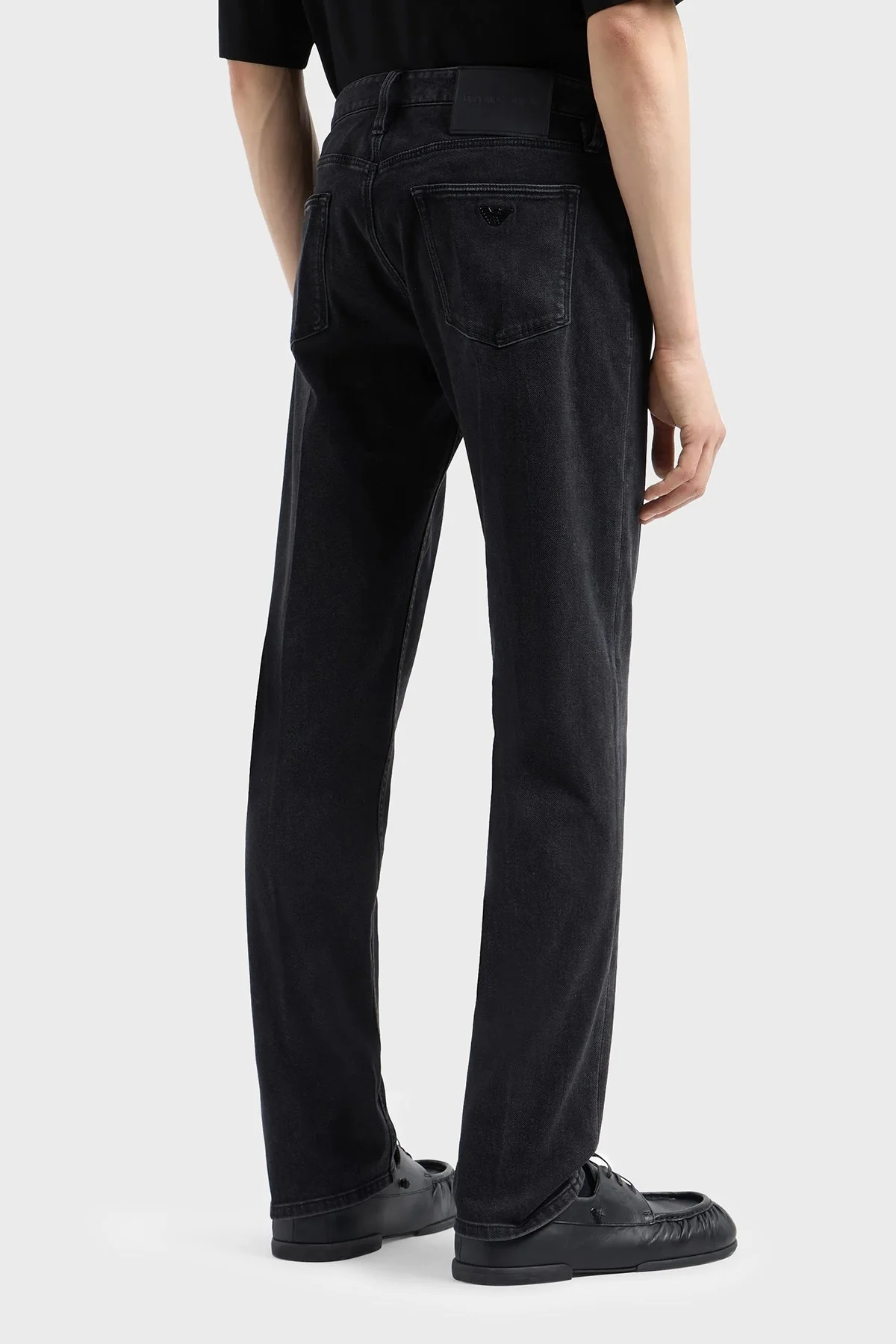 Emporio Armani Streç Pamuklu Slim Fit Düşük Bel Jeans Erkek Kot Pantolon 6D1J75 1DTMZ 0005 SİYAH - 3