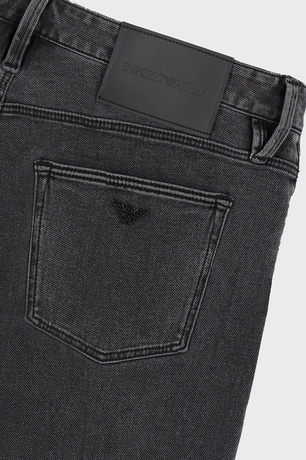 Emporio Armani Streç Pamuklu Slim Fit Düşük Bel Jeans Erkek Kot Pantolon 6D1J75 1DTPZ 0006 SİYAH - 5
