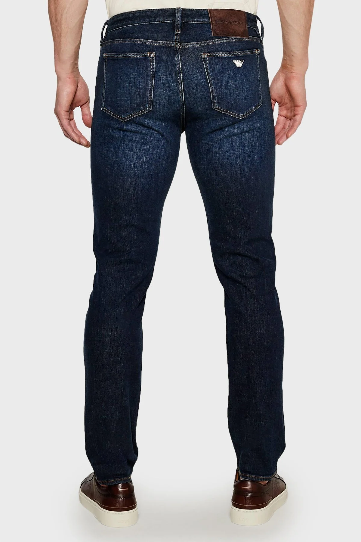 Emporio Armani Streç Pamuklu Slim Fit Jeans Erkek Kot Pantolon 6D1J75 1D87Z 0942 LACİVERT - 2