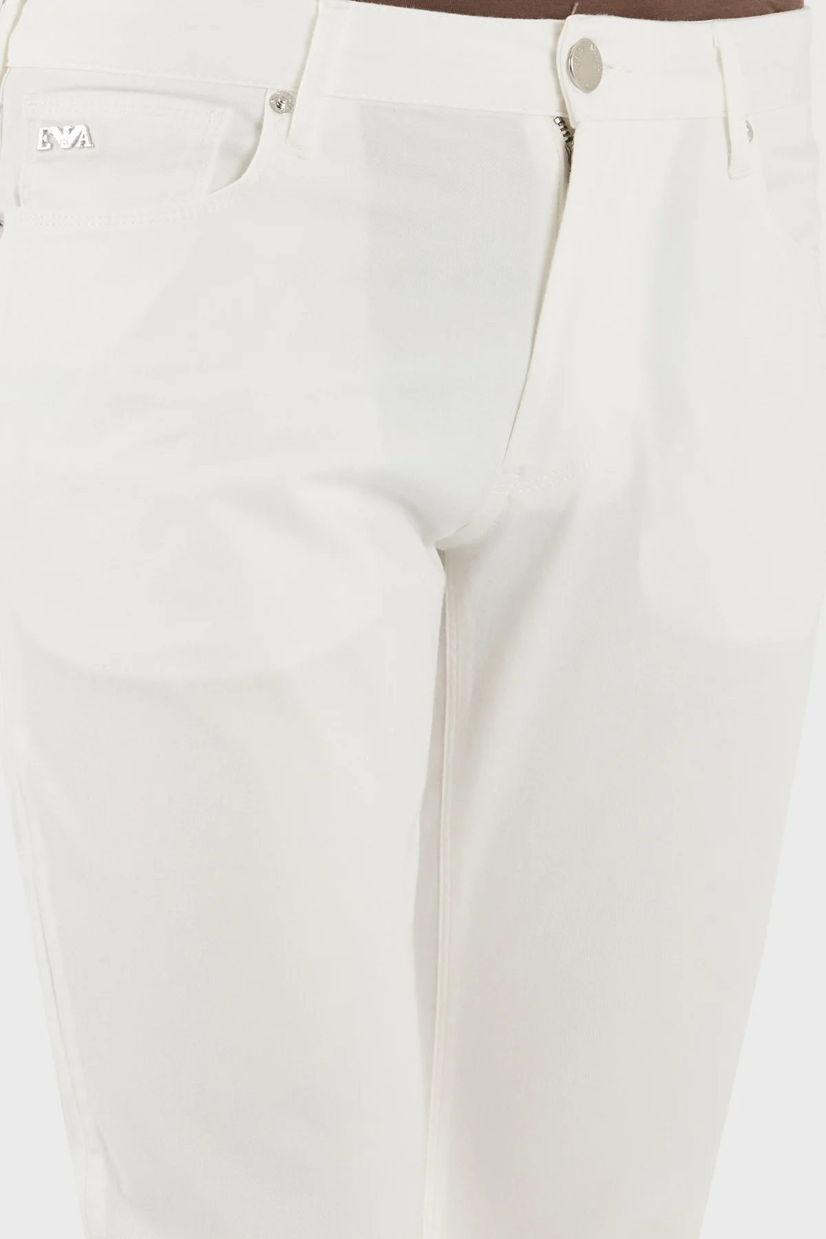 Emporio Armani Streç Pamuklu Slim Fit Normal Bel Düz Paça Jeans Erkek Kot Pantolon EM000121 AF14123 U0003 BEYAZ - 11