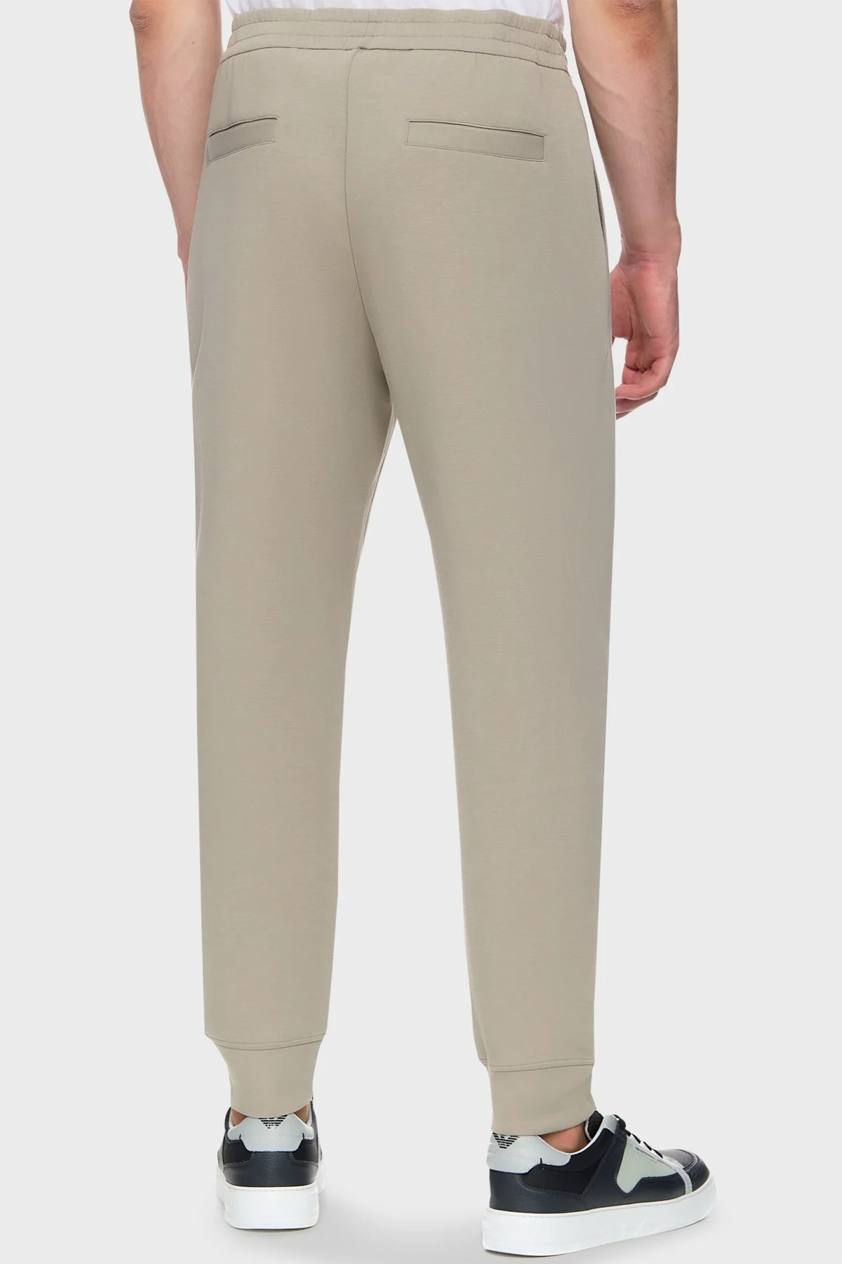 Emporio Armani Streç Pamuklu Spor Erkek Pantolon 8N1PT0 1JHSZ 0643 GRİ - 7