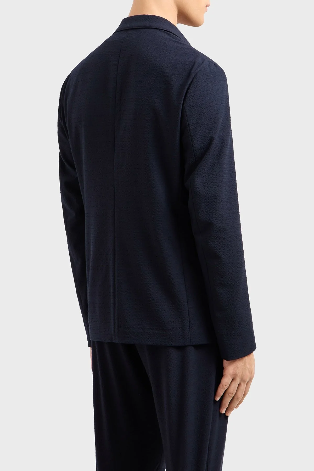 Emporio Armani Streç Regular Fit Apaş Yaka Klasik Erkek Ceket EM000069 TE13603 UB109 LACİVERT - 8