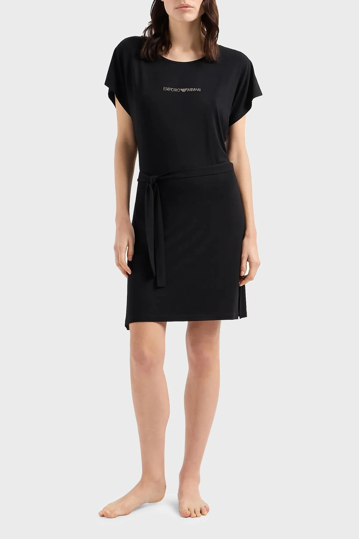 Emporio Armani Streç Regular Fit Bisiklet Yaka Bayan Elbise 262728 4R314 00020 SİYAH - 1