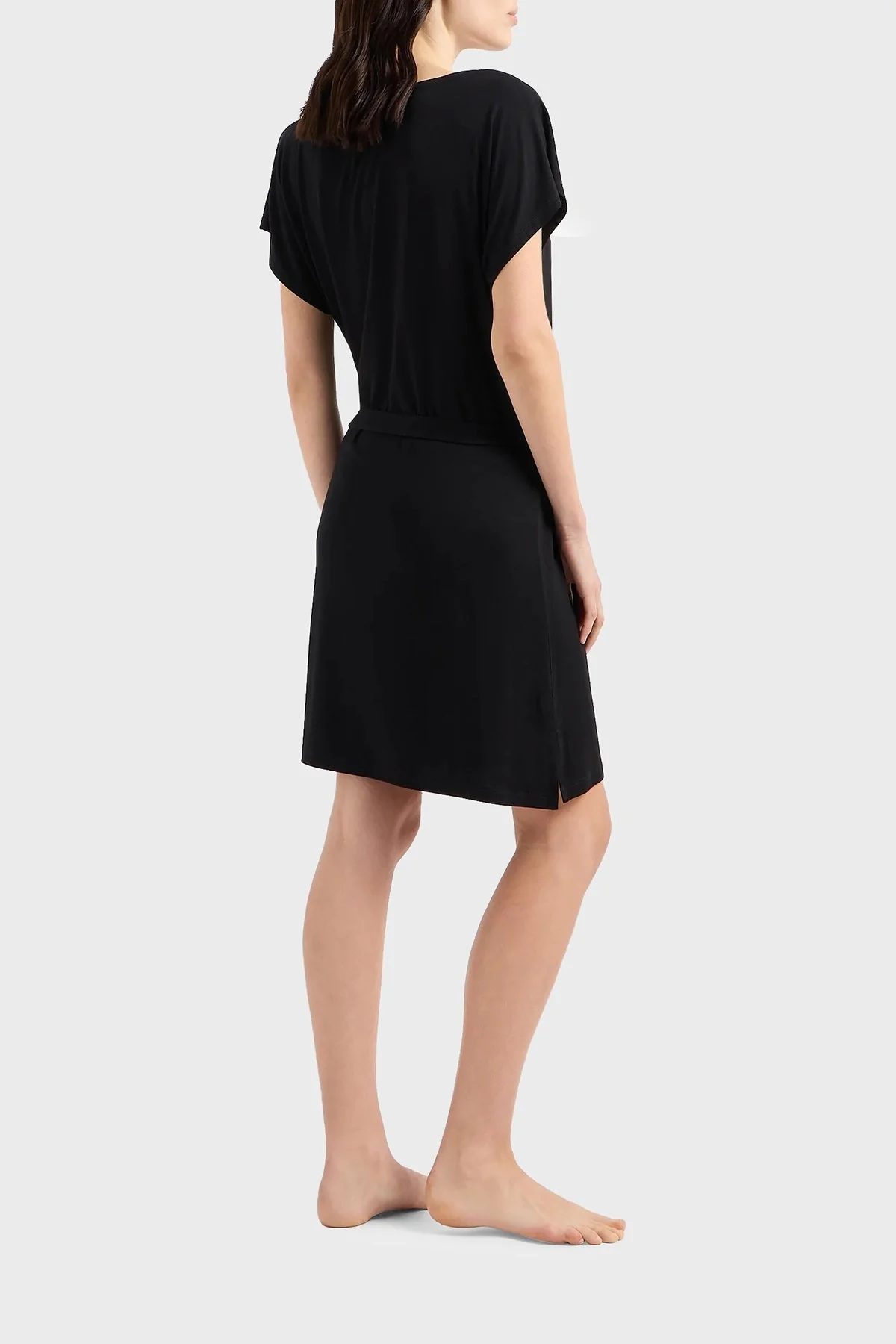 Emporio Armani Streç Regular Fit Bisiklet Yaka Bayan Elbise 262728 4R314 00020 SİYAH - 2