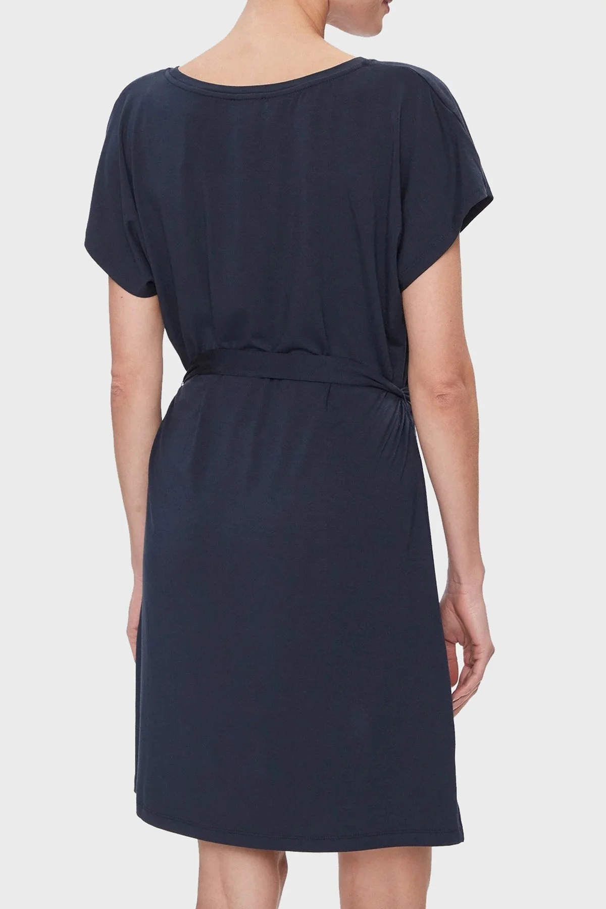 Emporio Armani Streç Regular Fit Bisiklet Yaka Bayan Elbise 262728 4R314 00135 LACİVERT - 2
