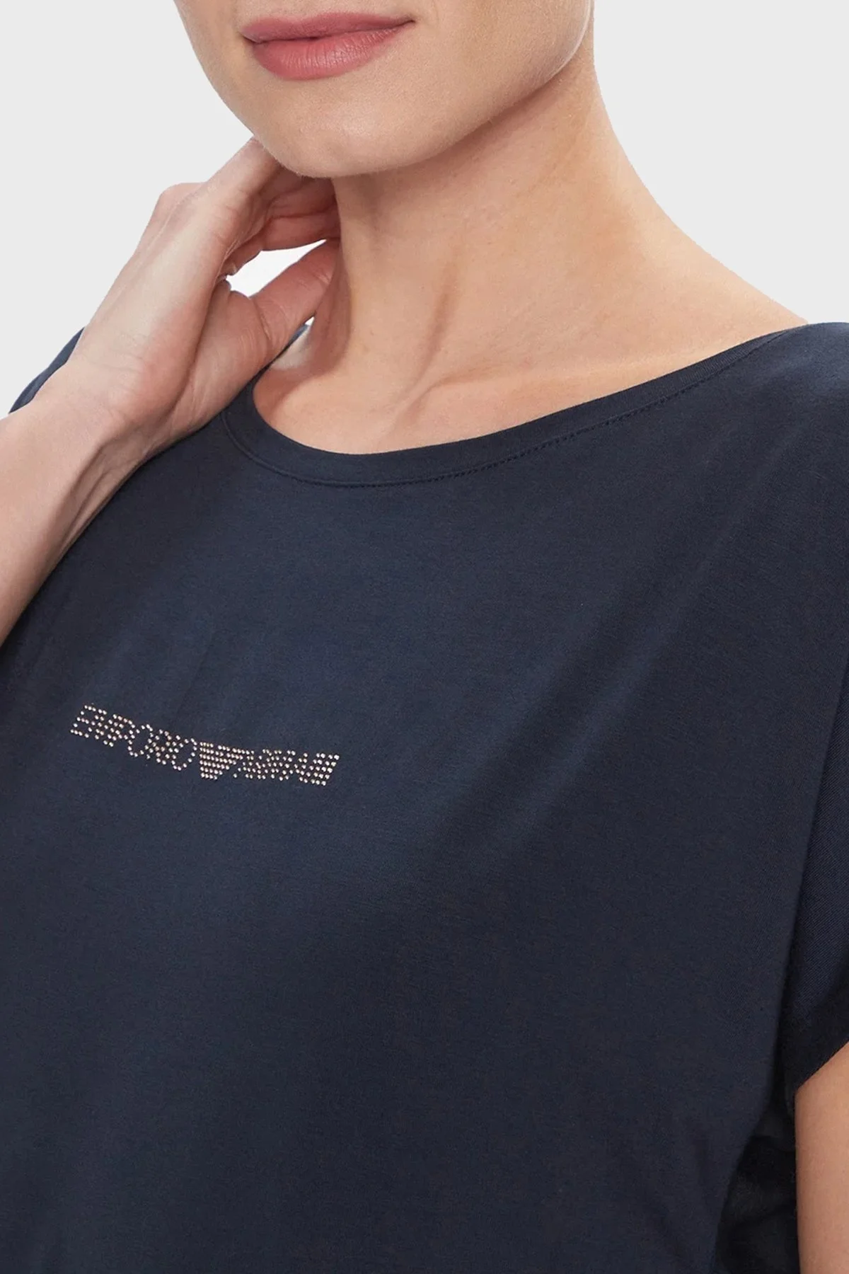 Emporio Armani Streç Regular Fit Bisiklet Yaka Bayan Elbise 262728 4R314 00135 LACİVERT - 4