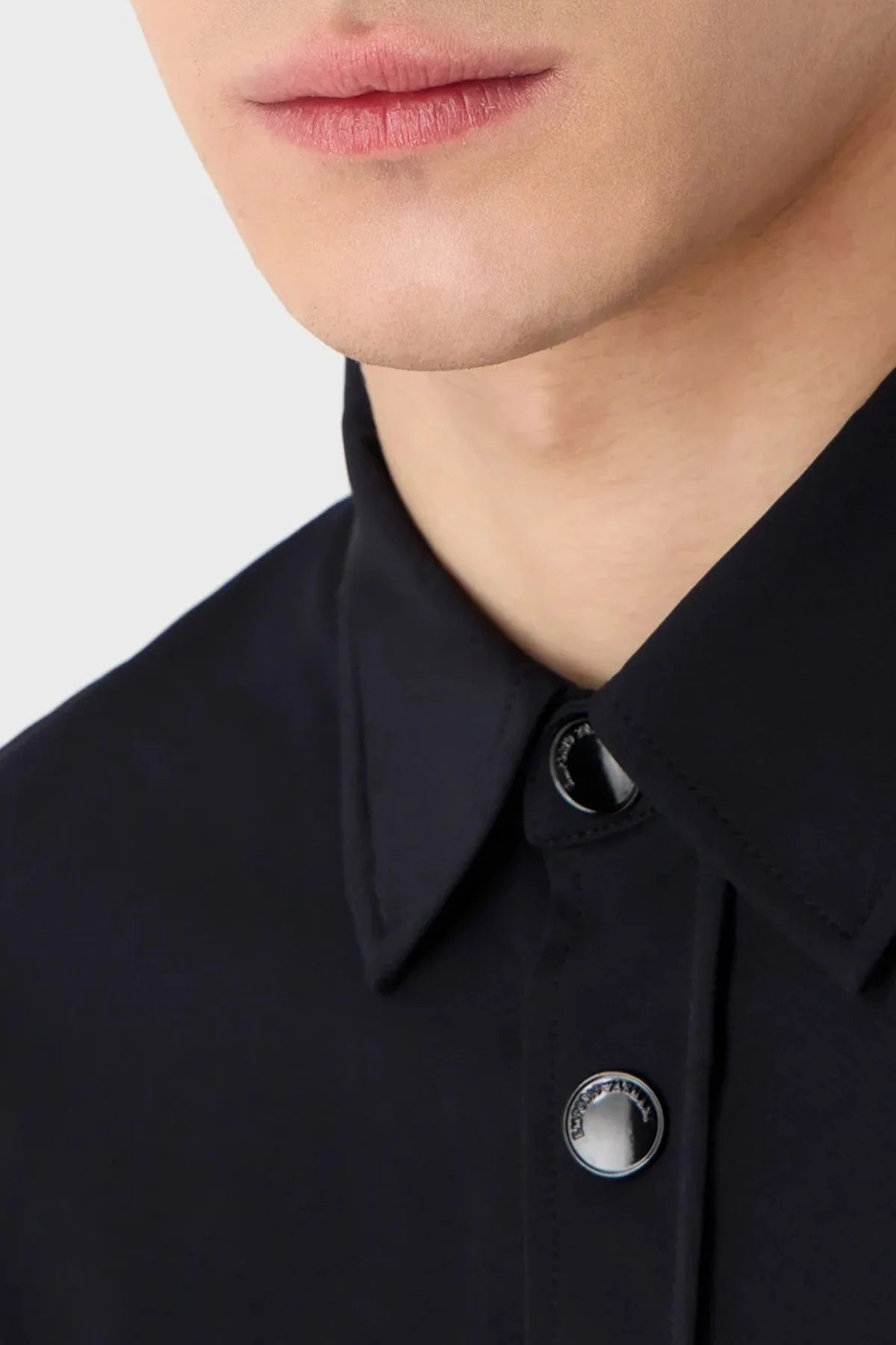 Emporio Armani Streç Regular Fit Cepli Erkek Gömlek 3R1CB8 1NNIZ 0920 LACİVERT - 4