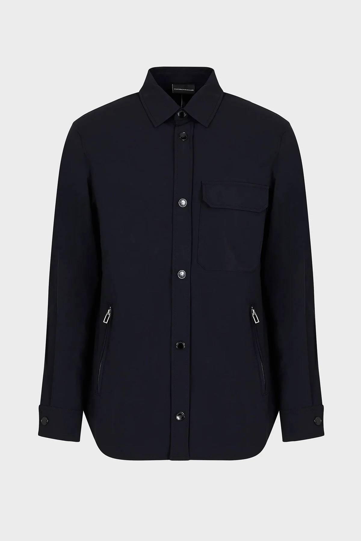 Emporio Armani Streç Regular Fit Cepli Erkek Gömlek 3R1CB8 1NNIZ 0920 LACİVERT - 7