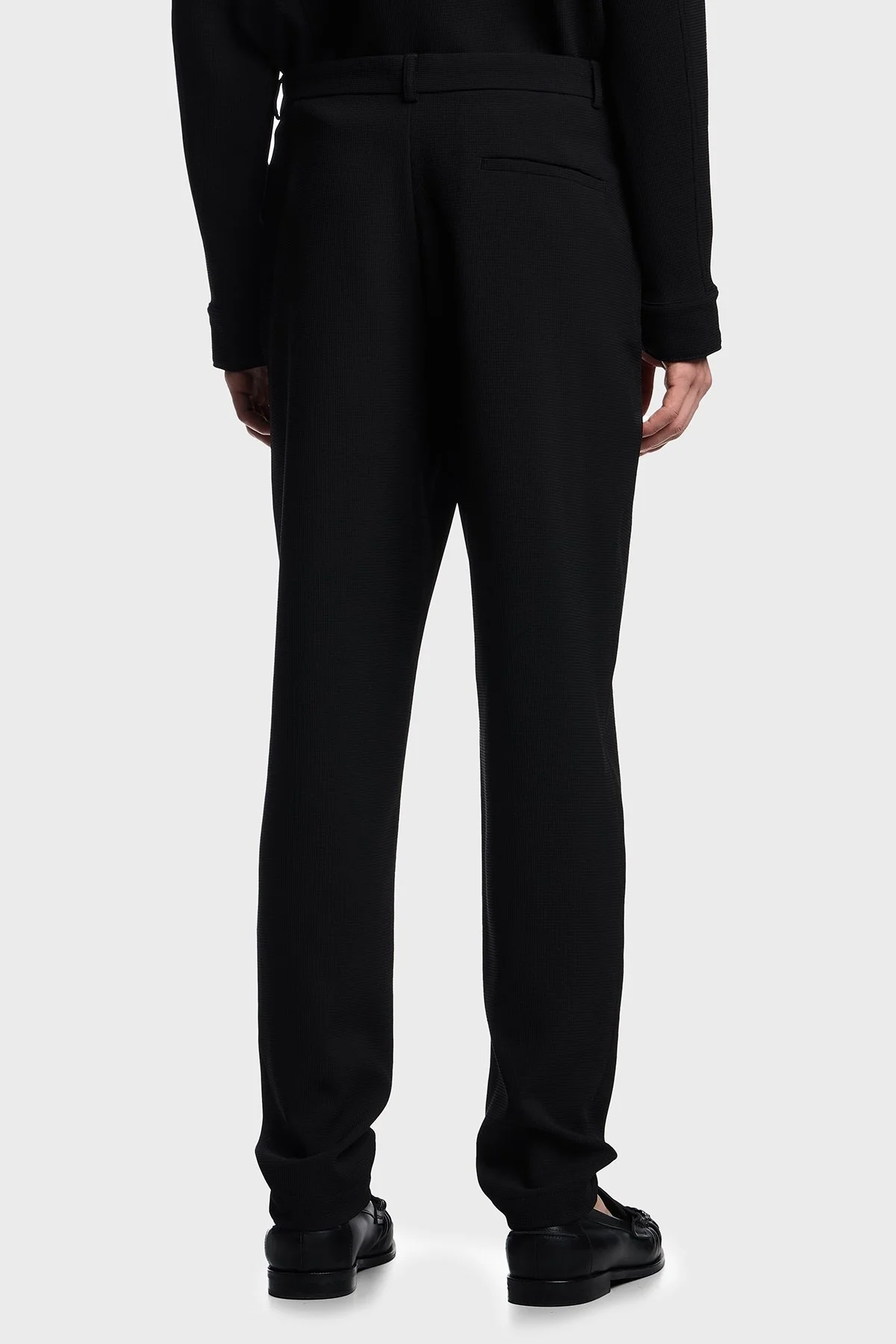 Emporio Armani Streç Regular Fit Normal Bel Düz Paça Chino Erkek Pantolon EM000158 TE13591 UC001 SİYAH - 3