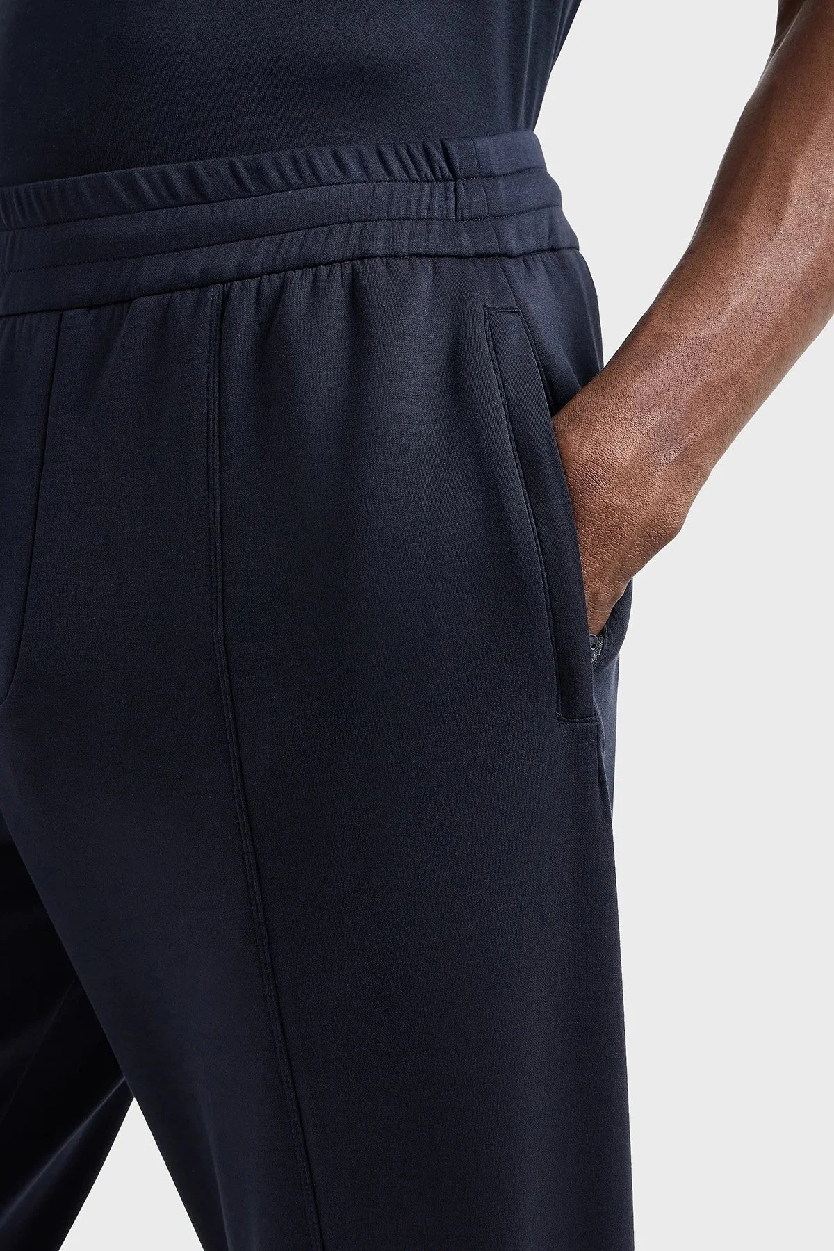 Emporio Armani Streç Regular Fit Normal Bel Lastikli Paça Jogger Erkek Pantolon EM000315 AF10103 UB118 LACİVERT - 7