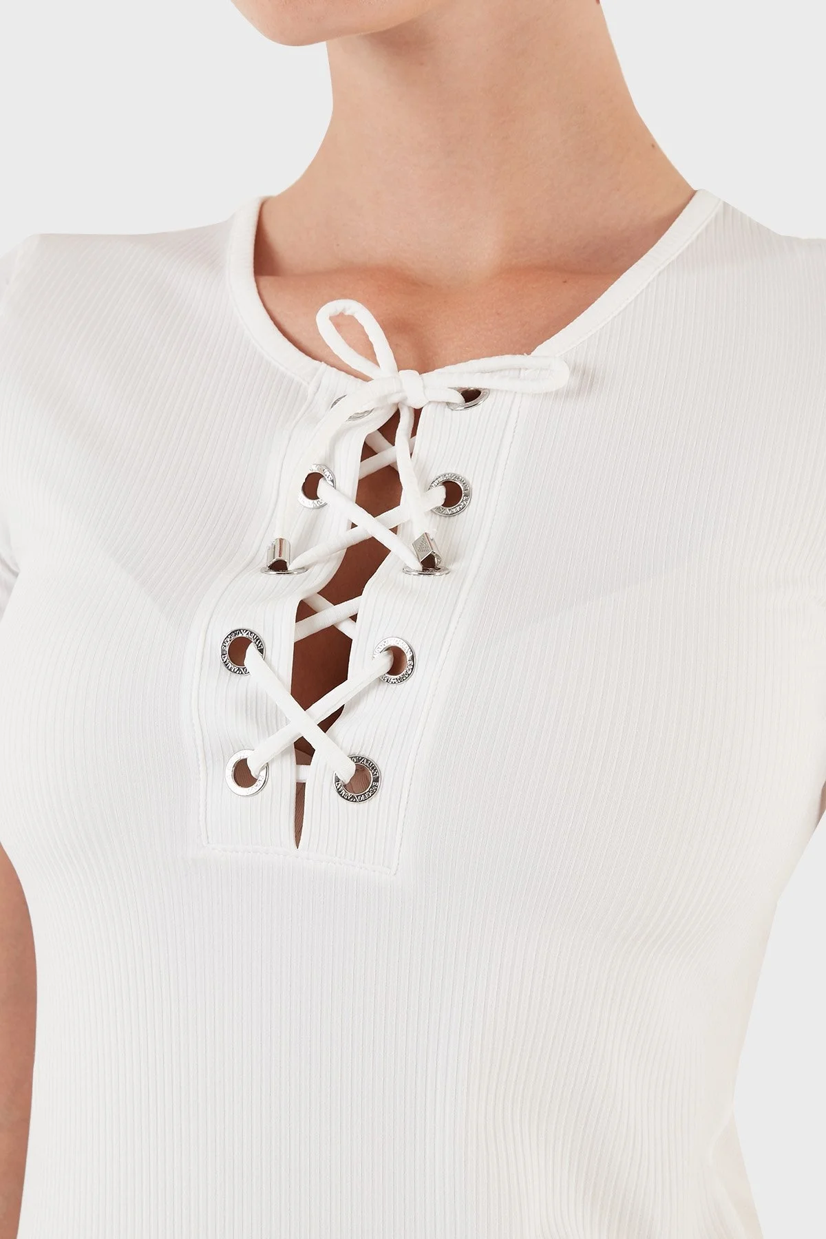 Emporio Armani Bayan Elbise 262673 3R308 00010 BEYAZ - 10