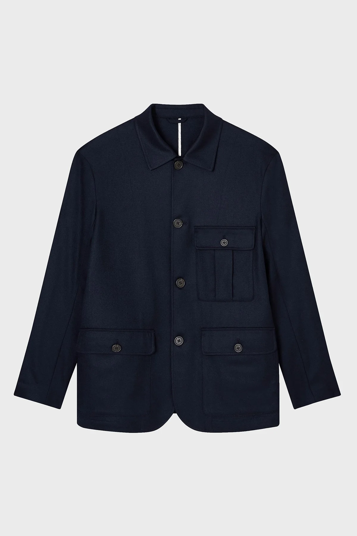 Emporio Armani Streç Yünlü Slim Fit Klasik Yaka Erkek Ceket EM003296 AF18507 UB118 LACİVERT - 5