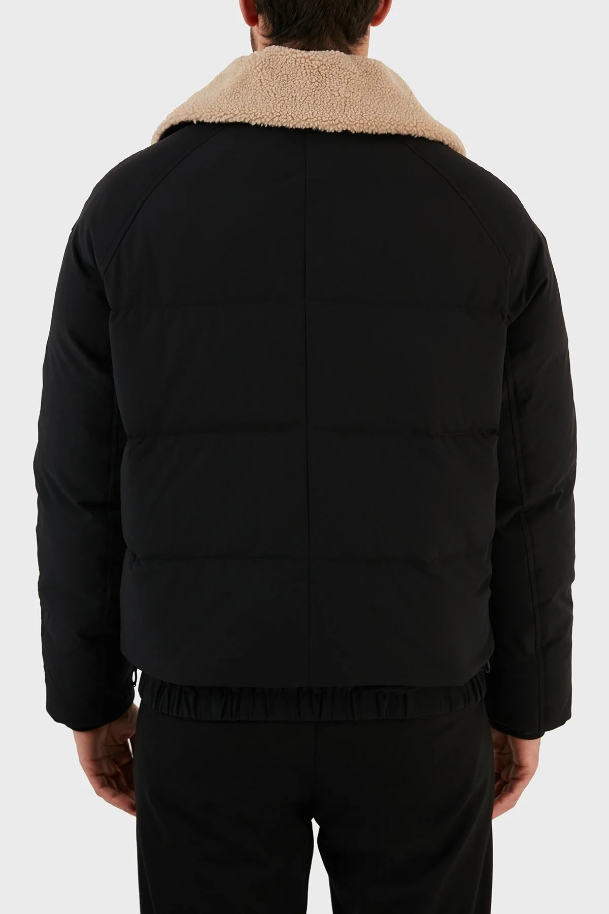 Emporio Armani Su Geçirmez Çıkartılabilir Suni Kürklü Regular Fit Erkek Mont 6L1BP7 1NNIZ 0999 SİYAH - 7