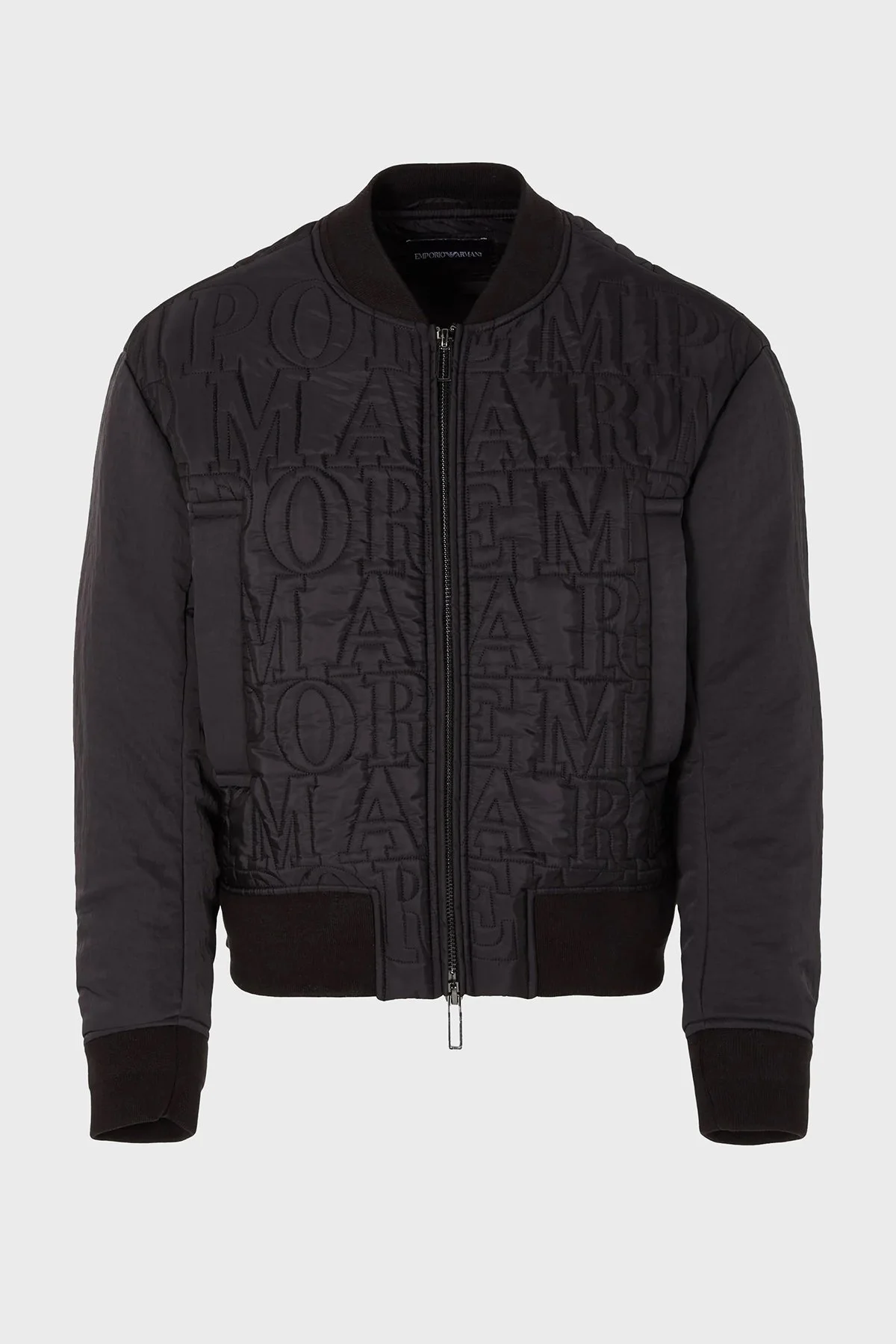 Emporio Armani Su Geçirmez Isı Yalıtımlı Çift Fermuarlı Bomber Erkek Ceket 6R1B76 1NIJZ 0999 SİYAH - 5