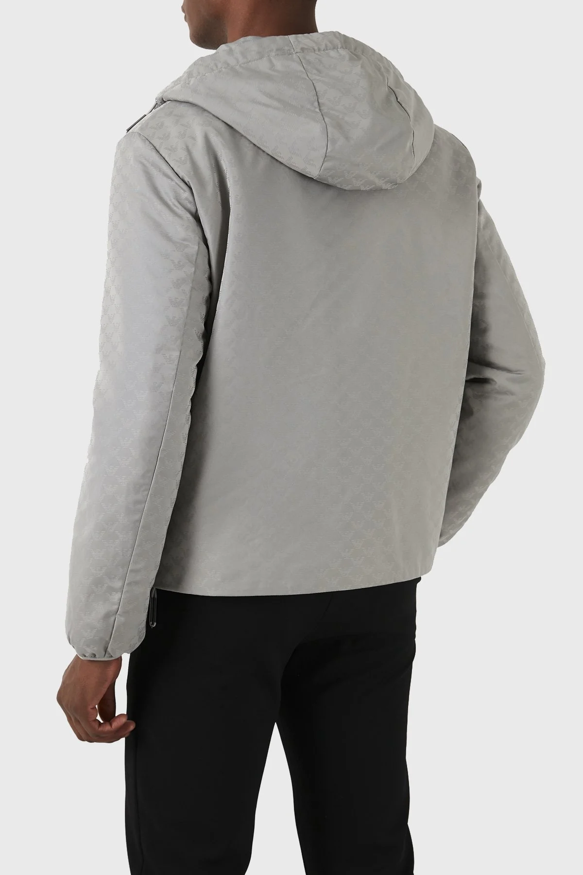 Emporio Armani Su Geçirmez Kapüşonlu Erkek Mont 8N1BN4 1NHQZ 06G1 GRİ - 2