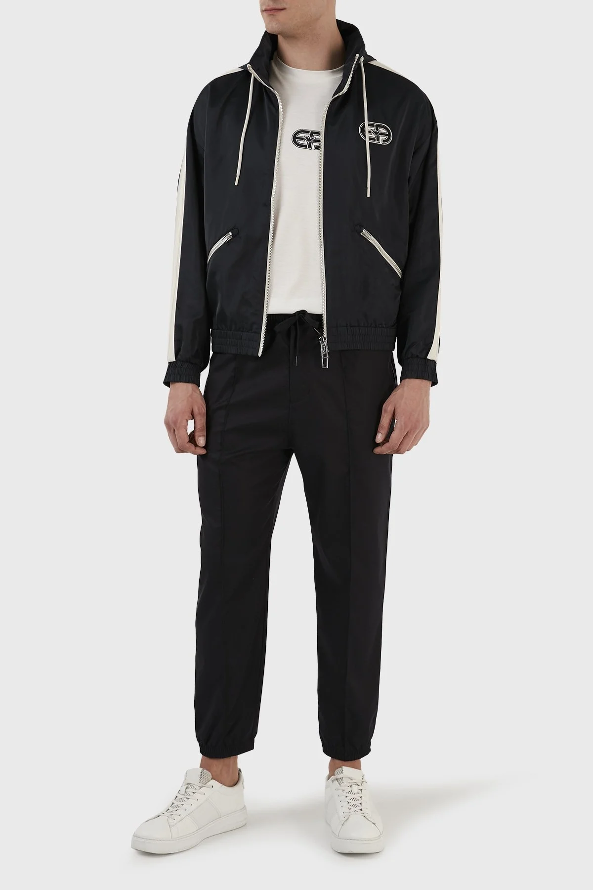 Emporio Armani Su Geçirmez Kapüşonlu Rüzgarlık İnce Erkek Ceket 3R1BR0 1NRYZ 0920 LACİVERT - 3