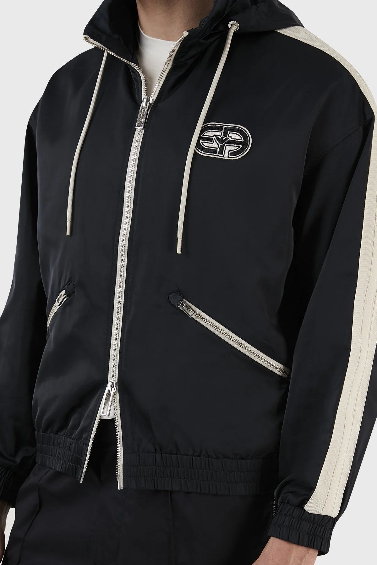 Emporio Armani Su Geçirmez Kapüşonlu Rüzgarlık İnce Erkek Ceket 3R1BR0 1NRYZ 0920 LACİVERT - 4