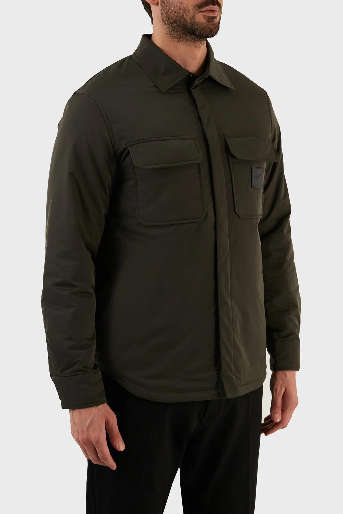 Emporio Armani Su Geçirmez Regular Fit Cepli Erkek Mont 6L1CD5 1NZQZ 0558 HAKİ - 3