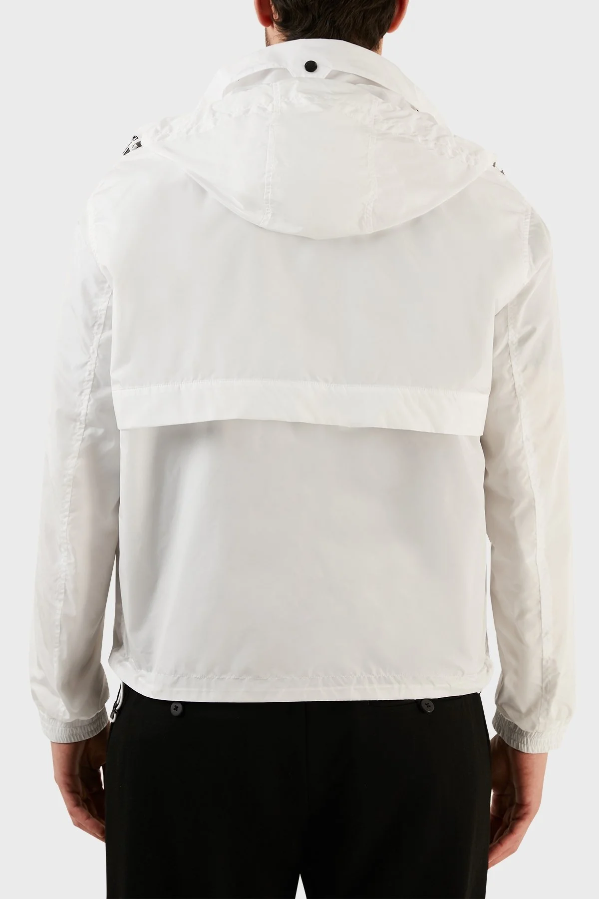 Emporio Armani Su Geçirmez Regular Fit Gizli Kapüşonlu Erkek Mont 3R1BC2 1NRMZ 0101 BEYAZ - 7