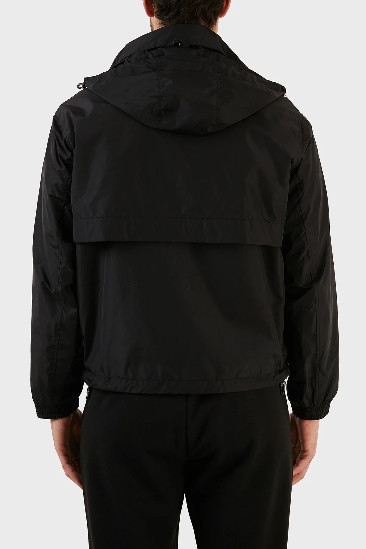 Emporio Armani Su Geçirmez Regular Fit Gizli Kapüşonlu Erkek Mont 3R1BC2 1NRMZ 0999 SİYAH - 5