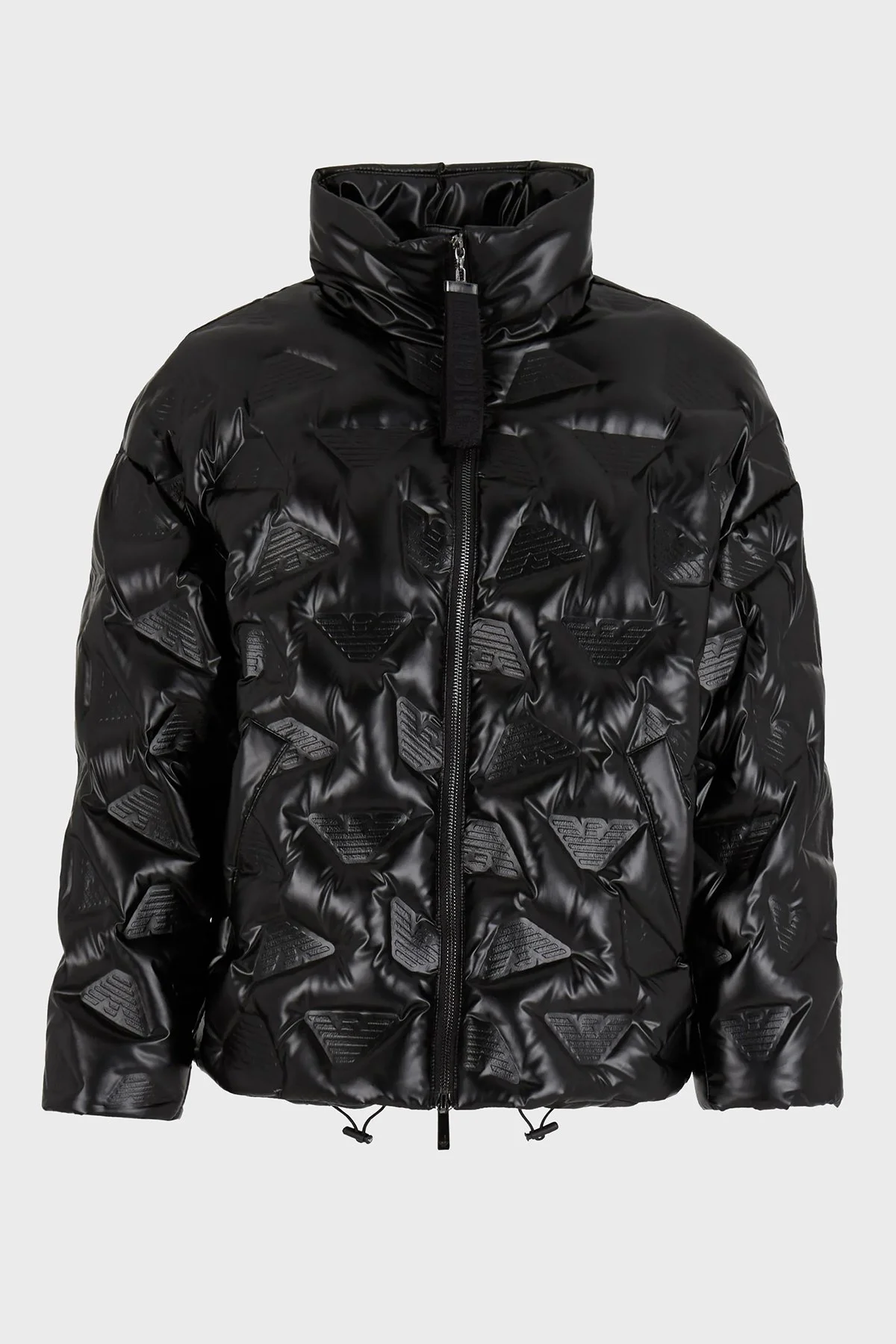 Emporio Armani Su Geçirmez Dik Yaka Kapitone Şişme Bayan Mont 6R2B86 2NFJZ 0999 SİYAH - 5