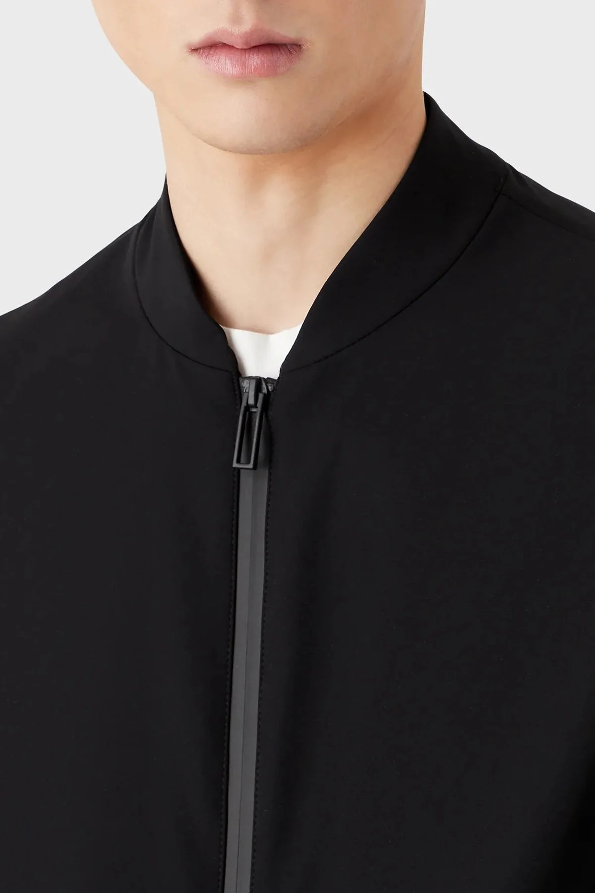 Emporio Armani Su Tutmaz Fermuarlı Regular Fit Erkek Ceket 3R1GC1 1NNIZ 0999 SİYAH - 3