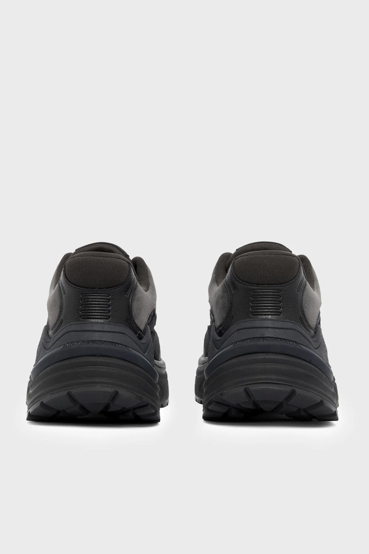 Emporio Armani Süet Detaylı Sneaker Erkek Ayakkabı EM004828 AF23184 MZ312 Siyah-lacivert - 6