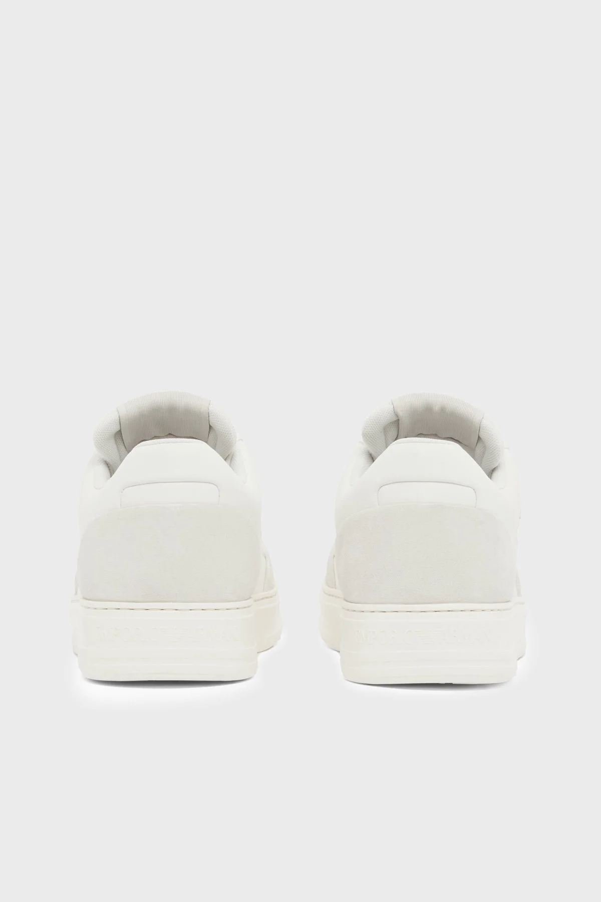 Emporio Armani Süet Logolu Sneaker Erkek Ayakkabı EM004836 AF24321 M0360 BEYAZ - 6