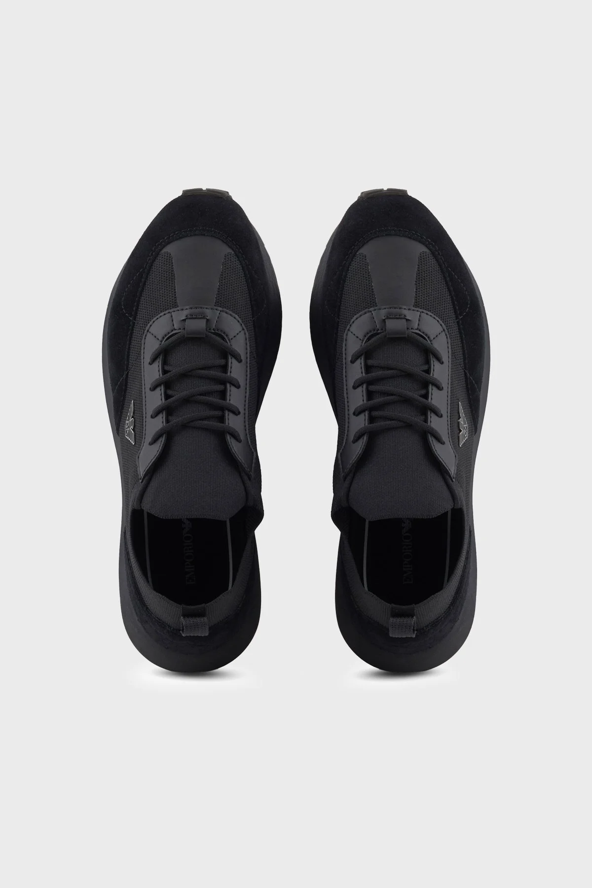 Emporio Armani Süet Sneaker Erkek Ayakkabı EM003739 AF19724 MC005 SİYAH - 3