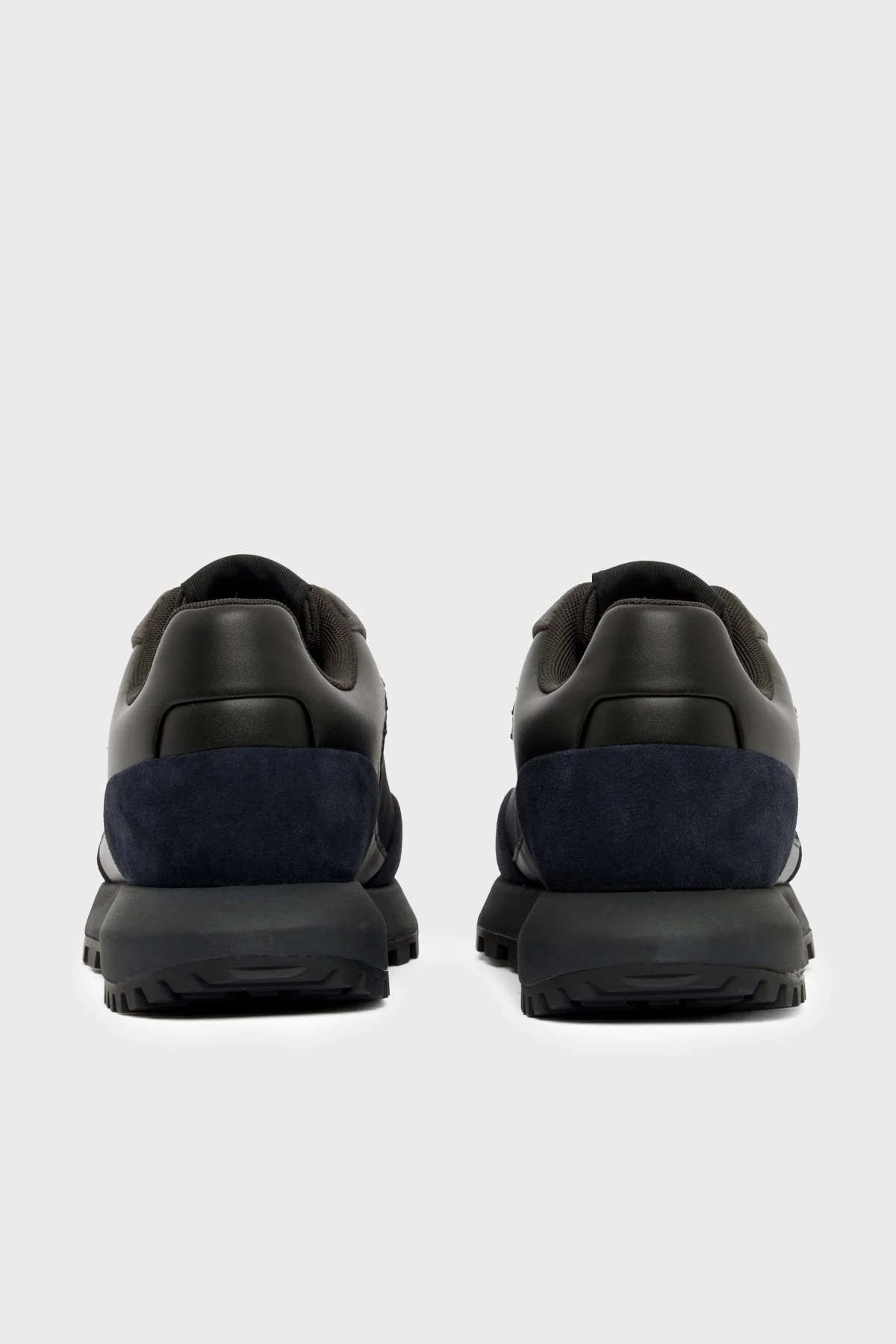 Emporio Armani Süet Sneaker Erkek Ayakkabı EM004839 AF29491 MZ312 Siyah-lacivert - 7