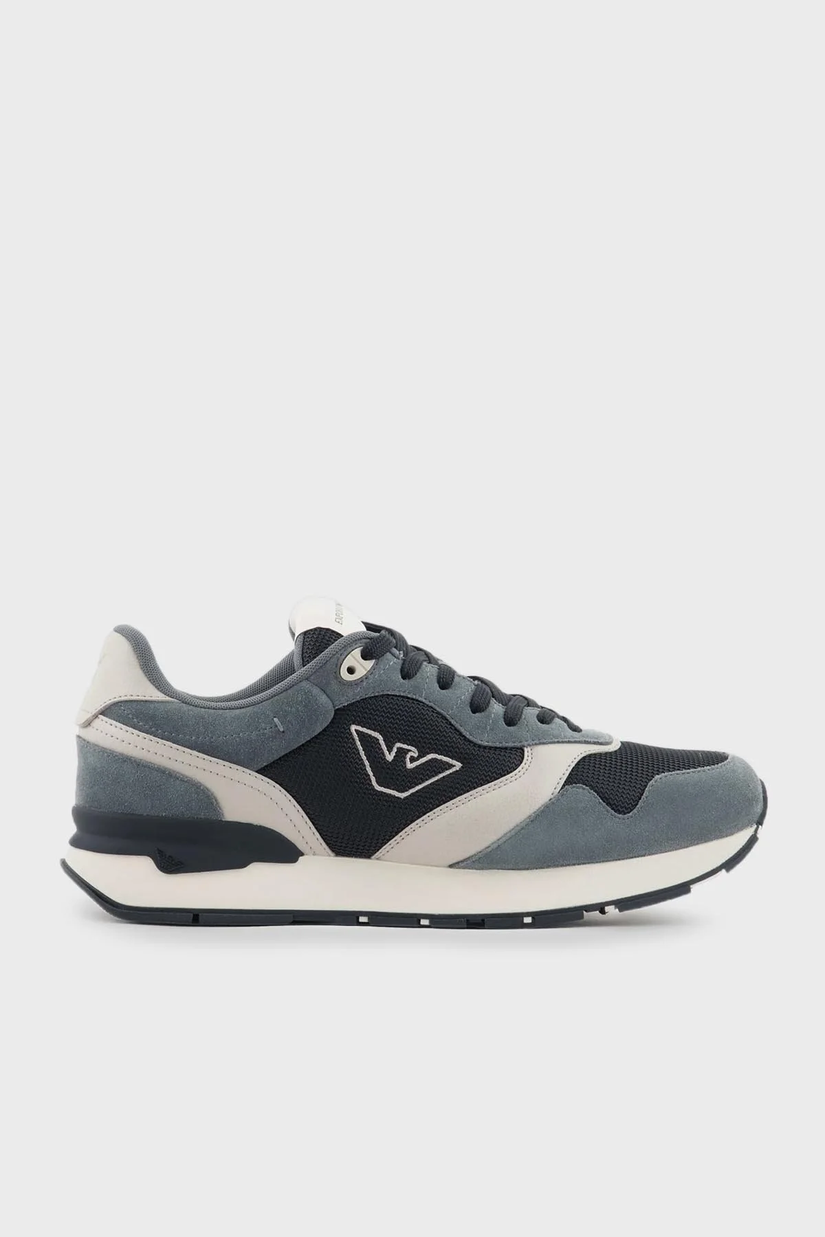 Emporio Armani Süet Sneaker Erkek Ayakkabı X4X642 XN951 T835 ANTRASİT - 1