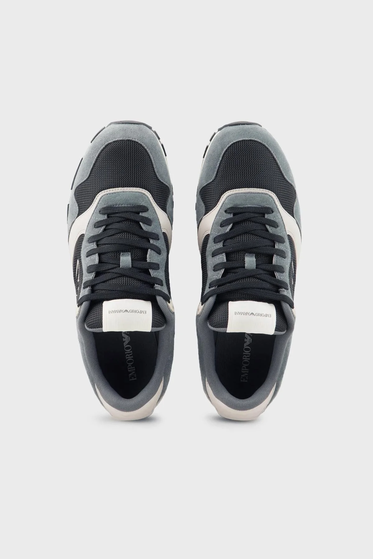 Emporio Armani Süet Sneaker Erkek Ayakkabı X4X642 XN951 T835 ANTRASİT - 3