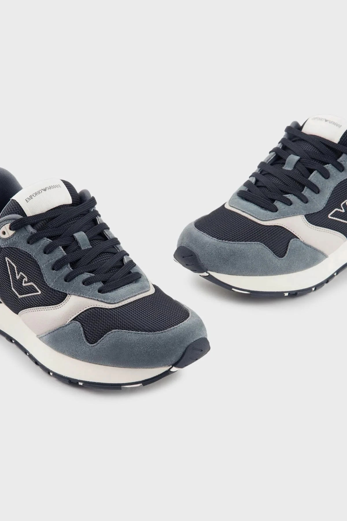 Emporio Armani Süet Sneaker Erkek Ayakkabı X4X642 XN951 T835 ANTRASİT - 5